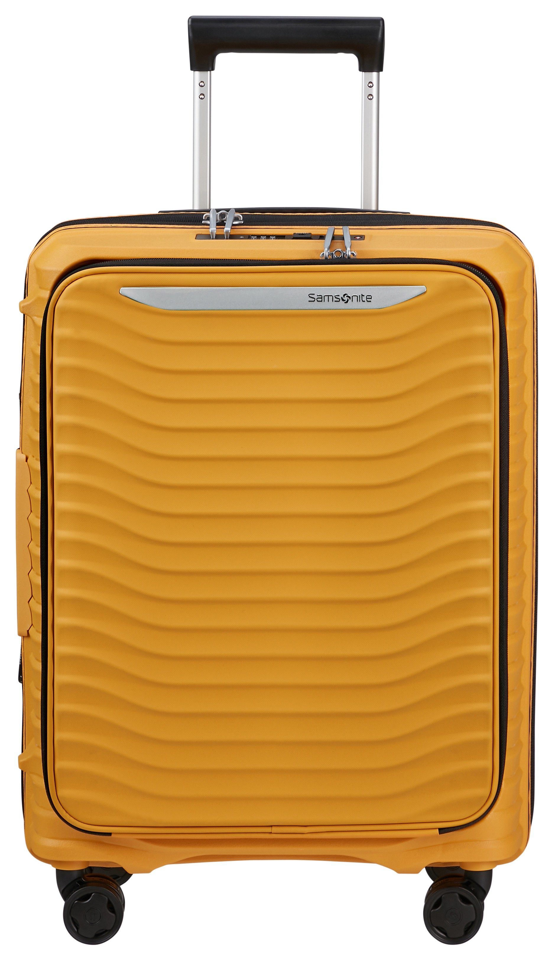 Samsonite Hardshell-trolley UPSCAPE 55 Easy-access voorkant vak handbagage harde koffer TSA-cijferslot unisex koffers & reistassen maat 55 cm geel