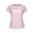 puma t-shirt ess logo tee (s) + plus roze