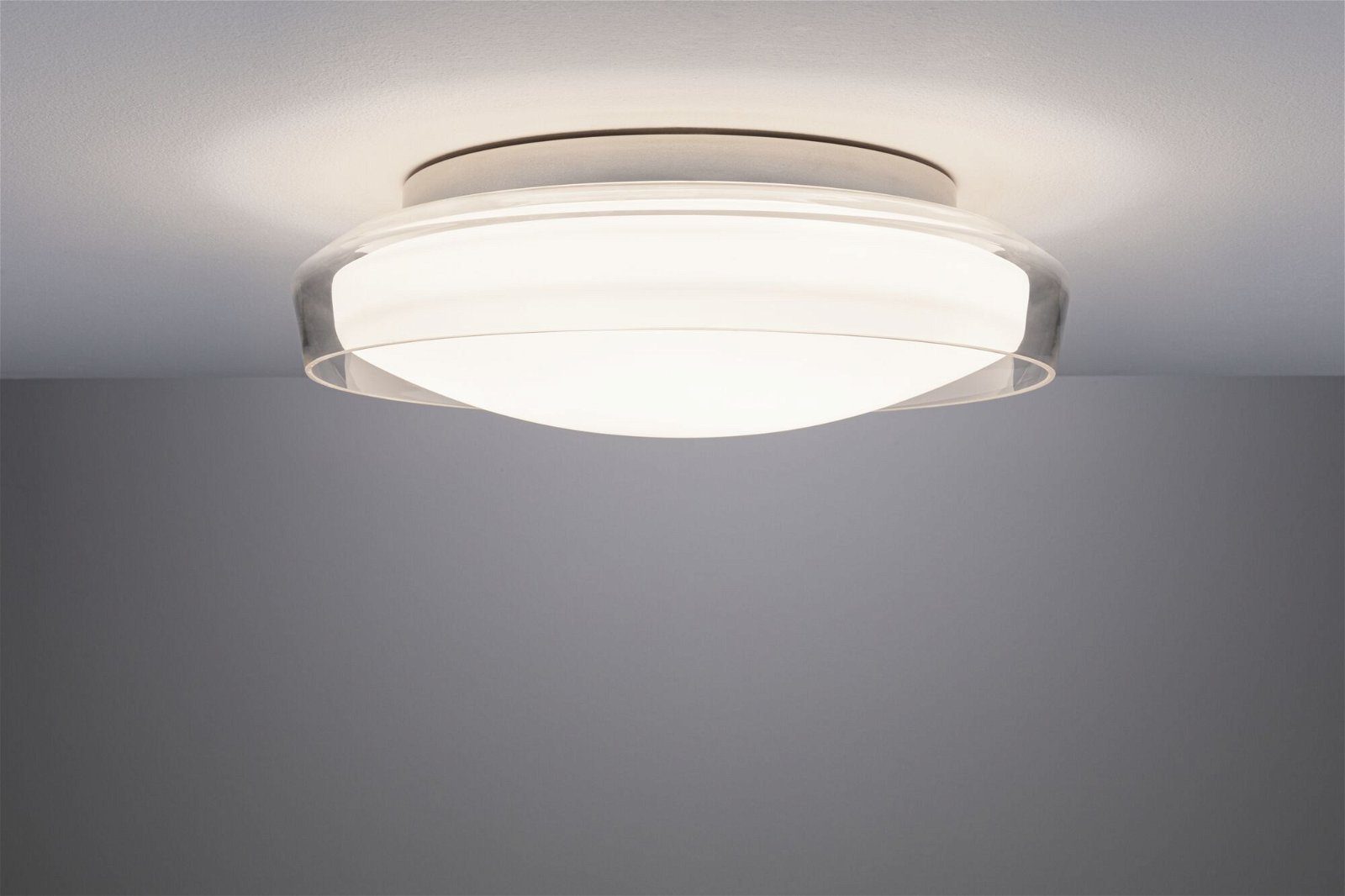 Paulmann Led-plafondlamp Selection Bathroom Luena IP44 16,5W 3000K Chroom 230V Glas/Metaal