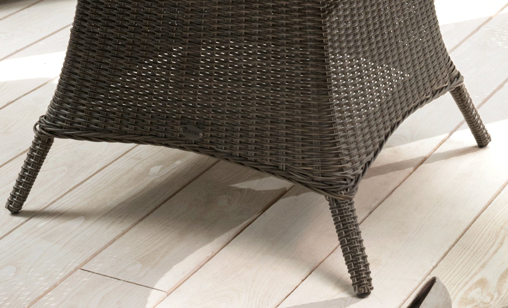 Destiny Tuintafel Luna (ø150x75 cm), aluminium, polyrattan, incl. draaiplateau (set, 2-delig)