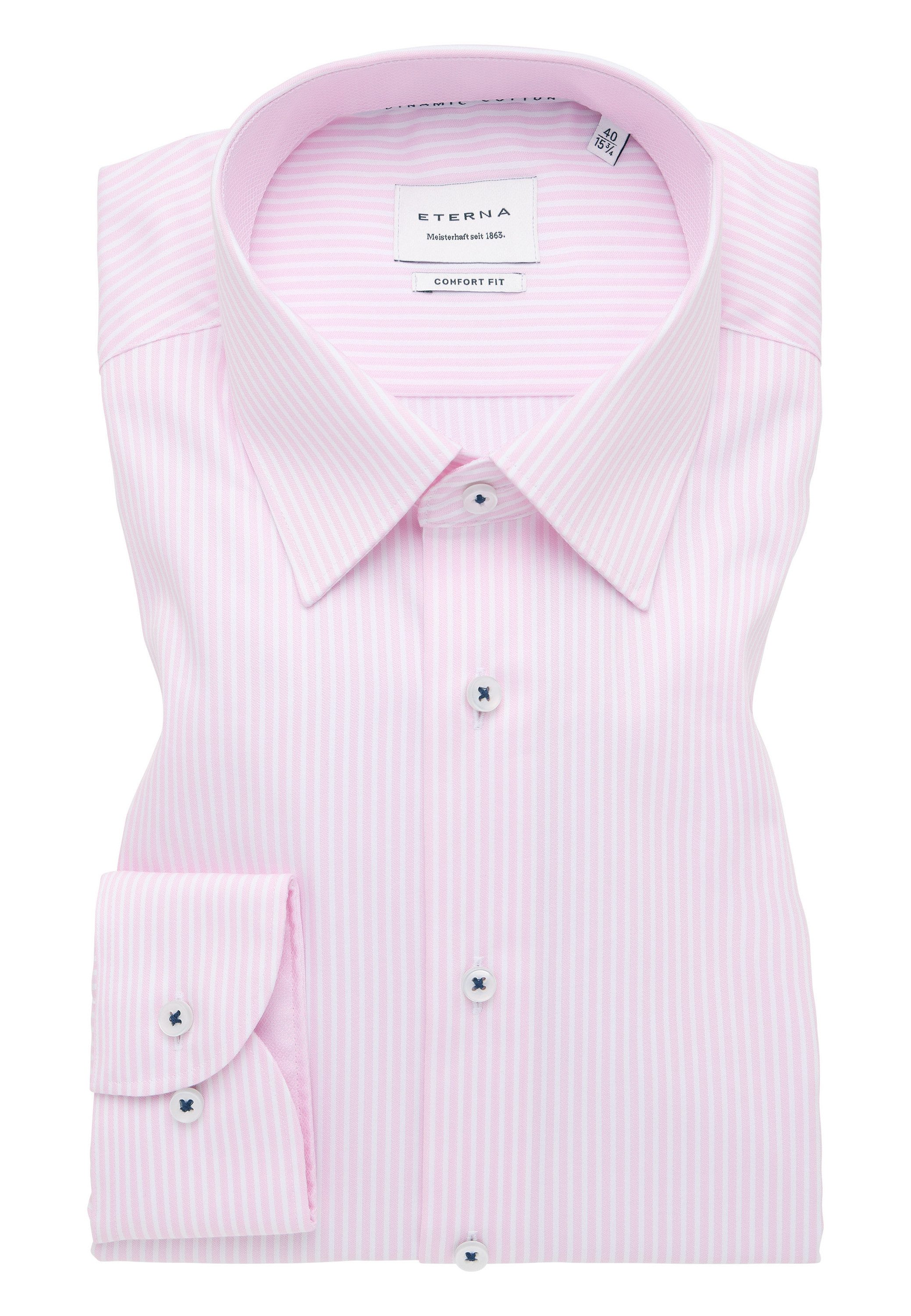 Eterna Overhemd met lange mouwen Comfort fit NON IRON (strijkvrij)