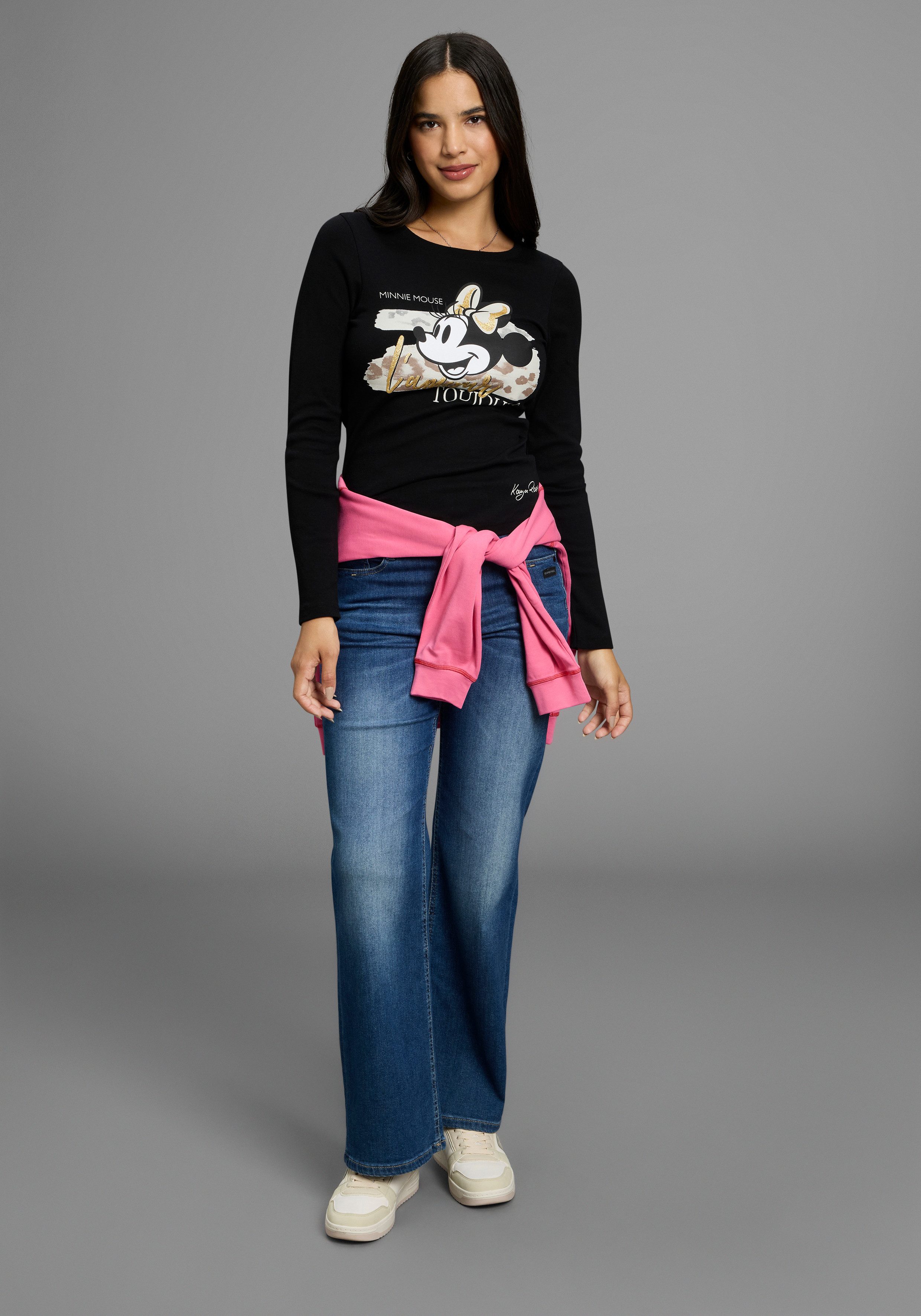 KangaROOS Shirt met lange mouwen met schattige minnie mouse-print