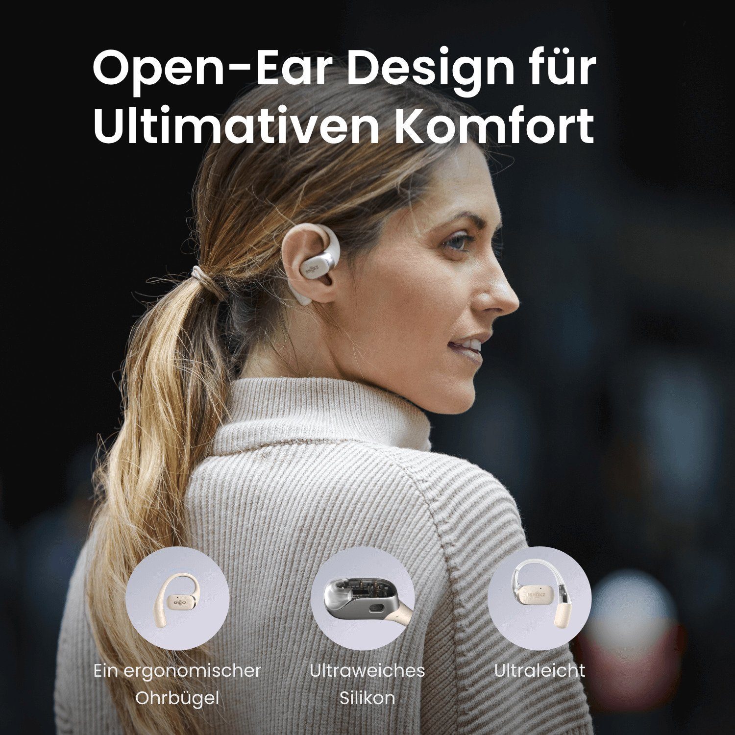 Shokz In-ear-oordopjes OpenFit