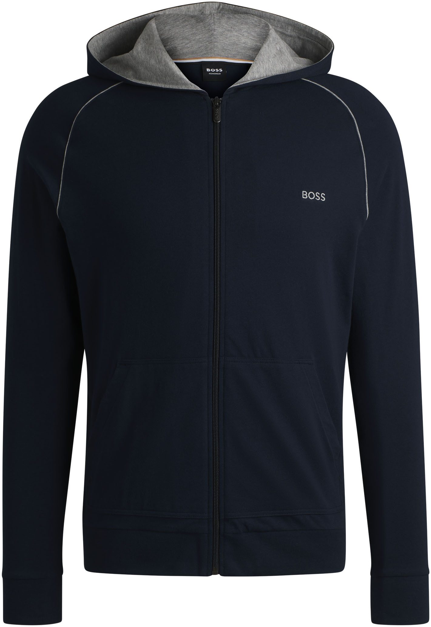 BOSS Capuchonsweatvest Mix&Match Jacket H met boss-borduursel op de borst