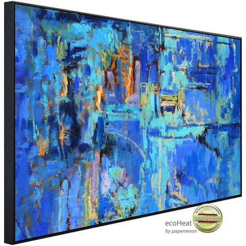 Papermoon Infraroodverwarming Abstrakt Gemälde blau
