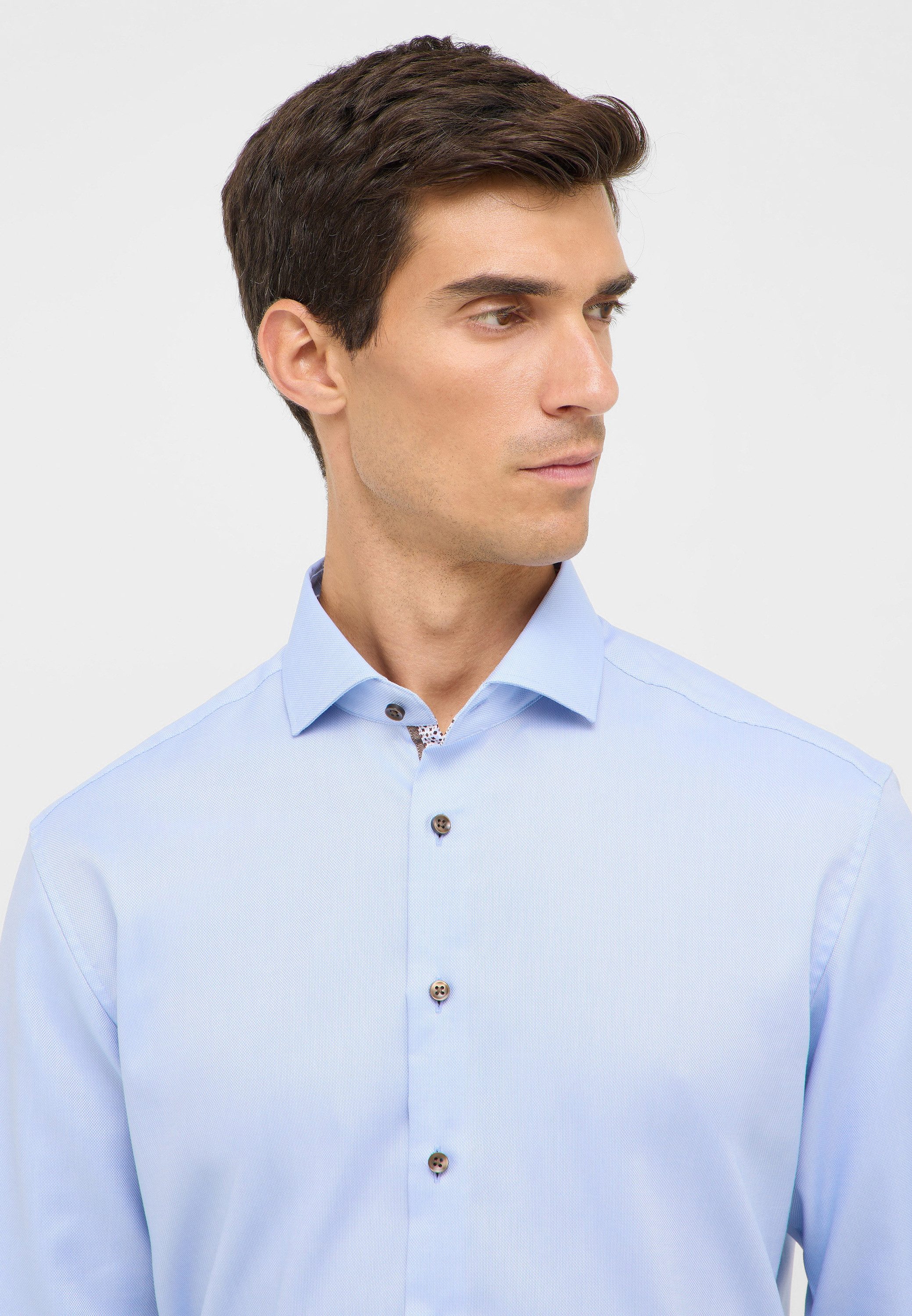 Eterna Overhemd met lange mouwen MODERN FIT NON IRON (strijkvrij)