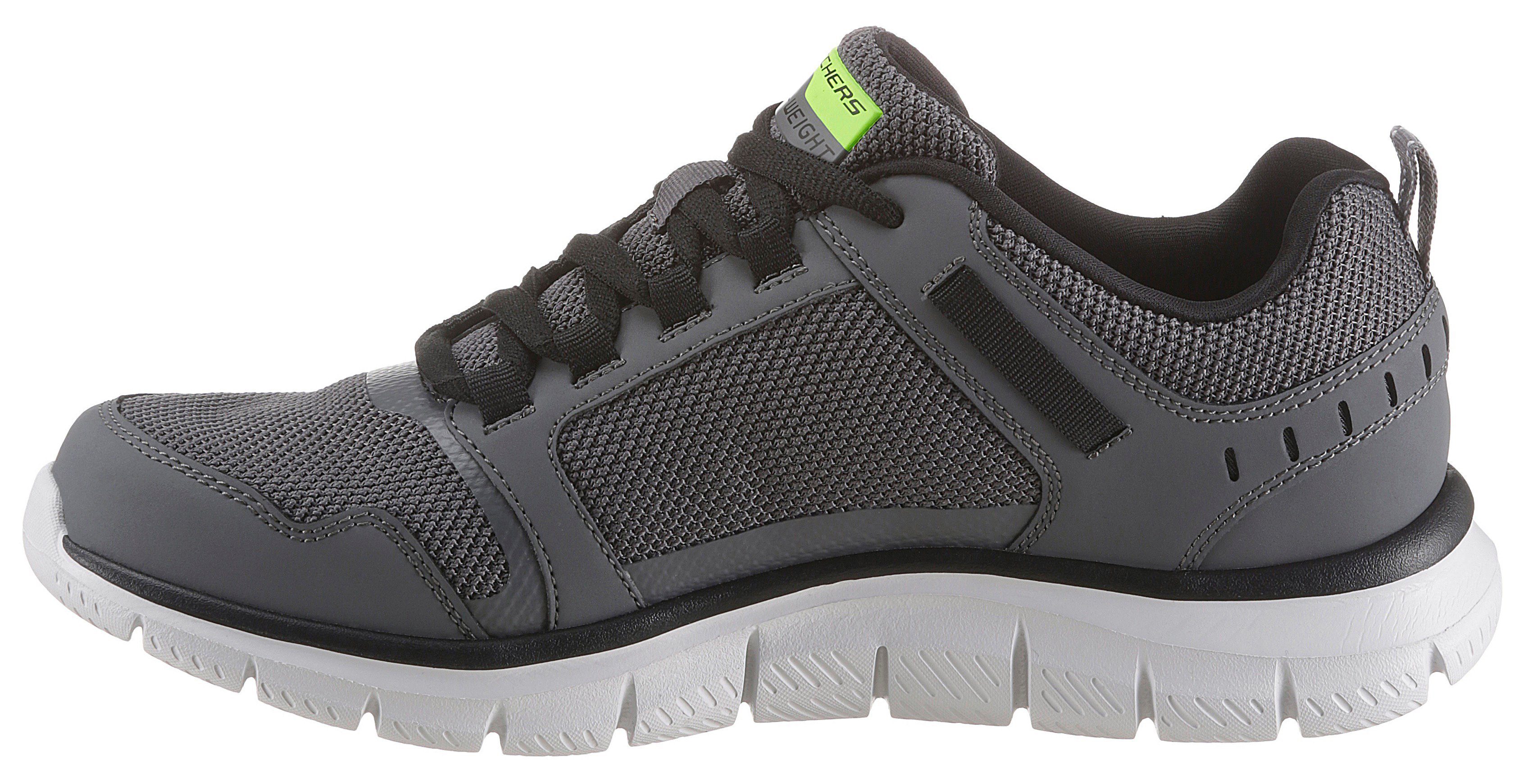 Skechers Sneakers TRACK-KNOCKHILL met gepolsterde binnenzool, vrijetijdsschoen, lage schoen, veterschoen