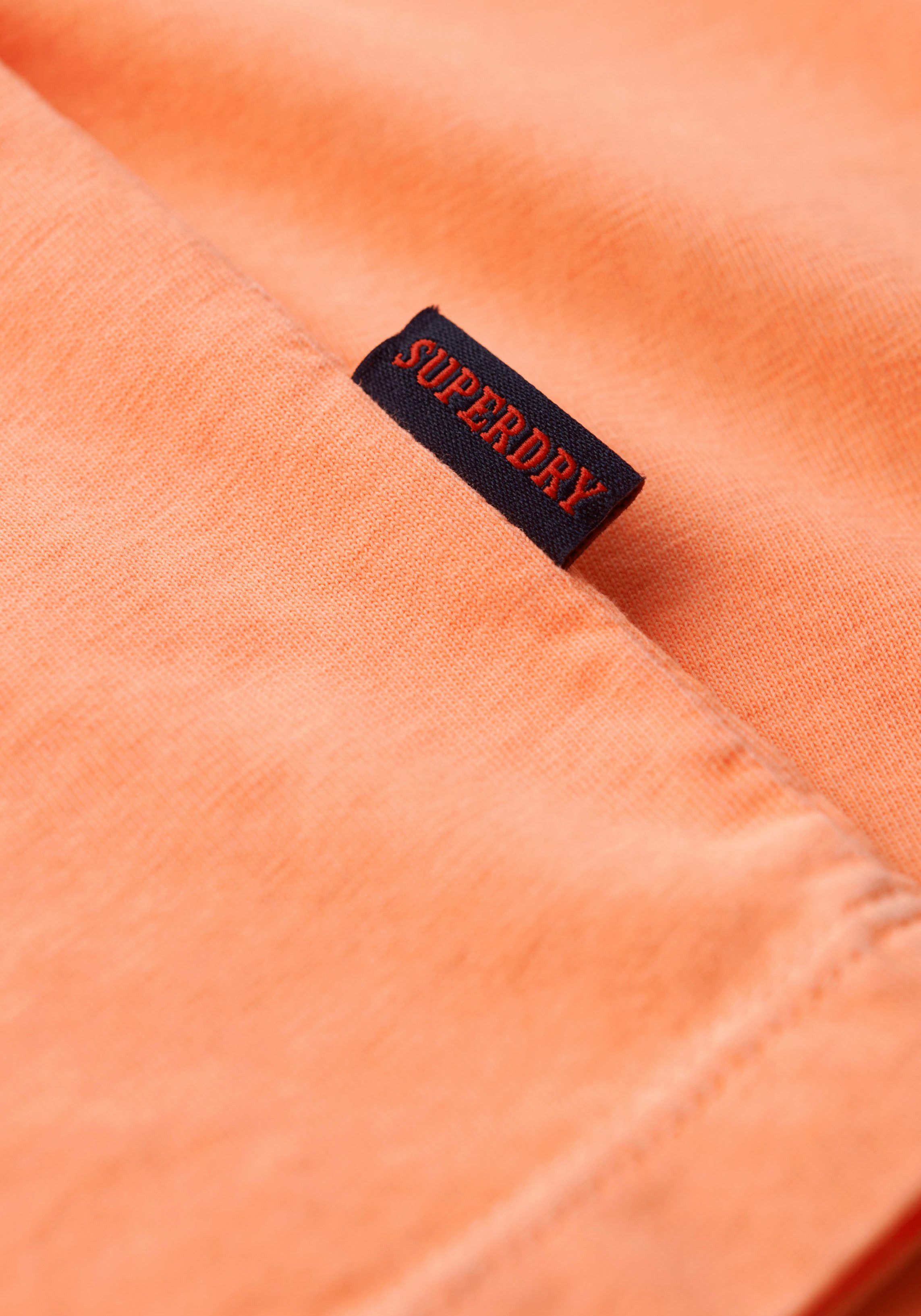 Superdry Shirt met ronde hals ESSENTIAL LOGO EMB NEON TEE