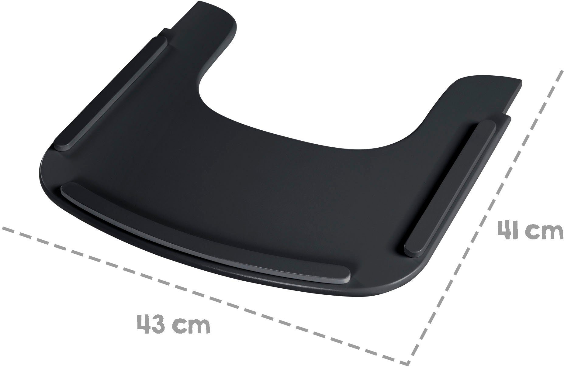 Roba® Kinderstoeltafeltje Eetplank, zwart