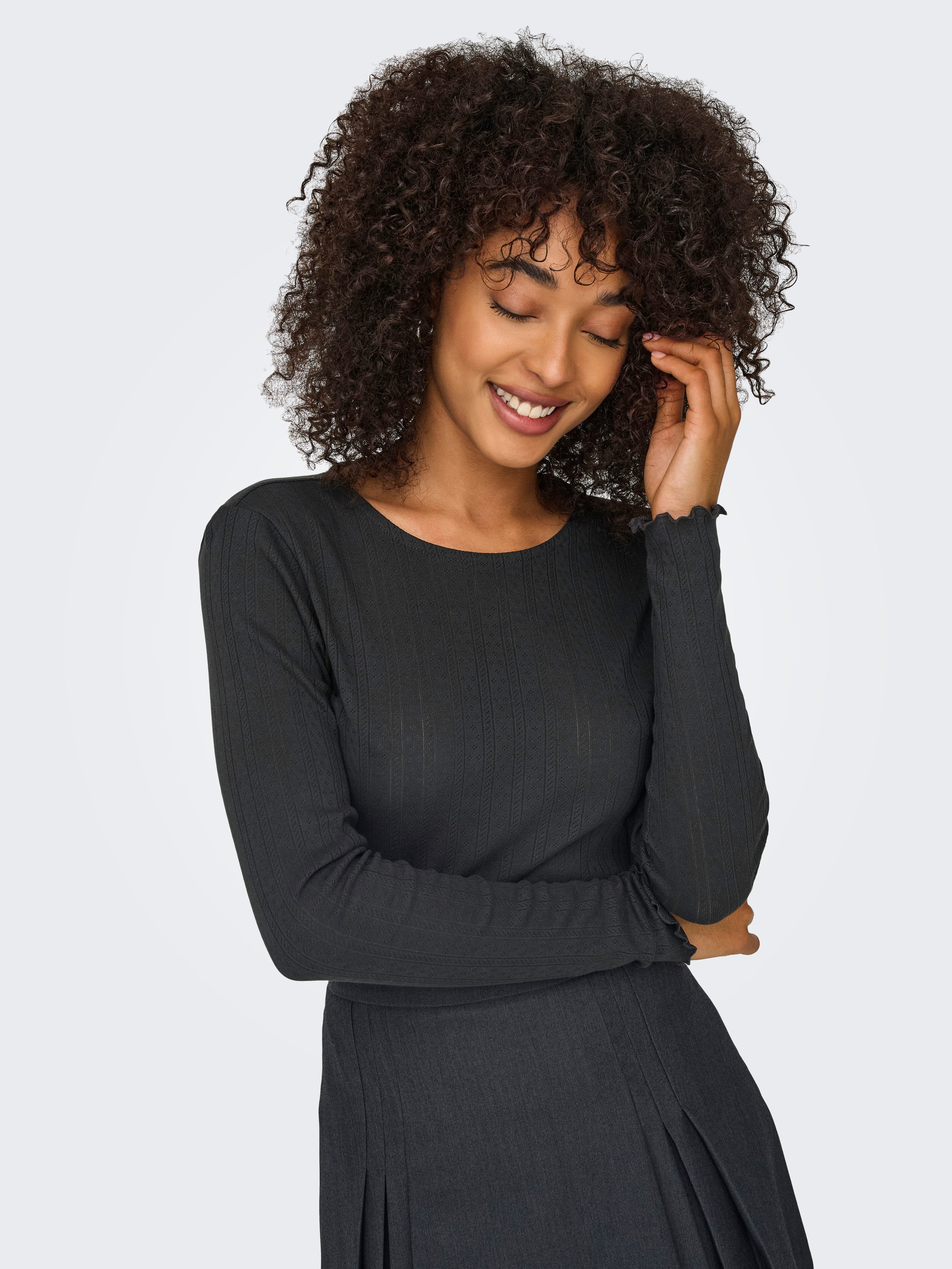 Only Shirt met lange mouwen ONLCARLOTTA L/S TOP NOOS JRS