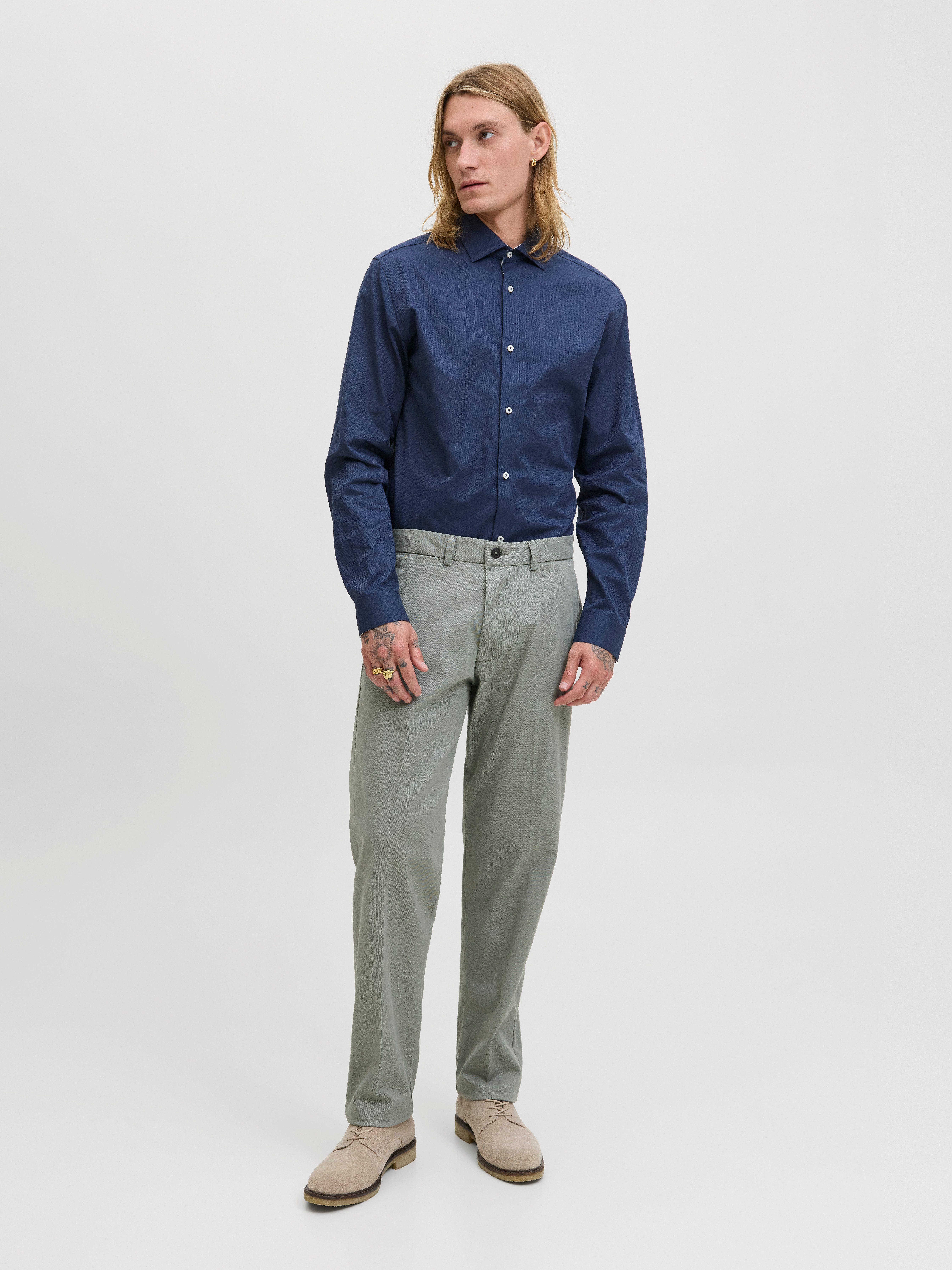 Jack & Jones Overhemd met lange mouwen JPRBLAPARKER DETAIL L/S SHIRT NOOS