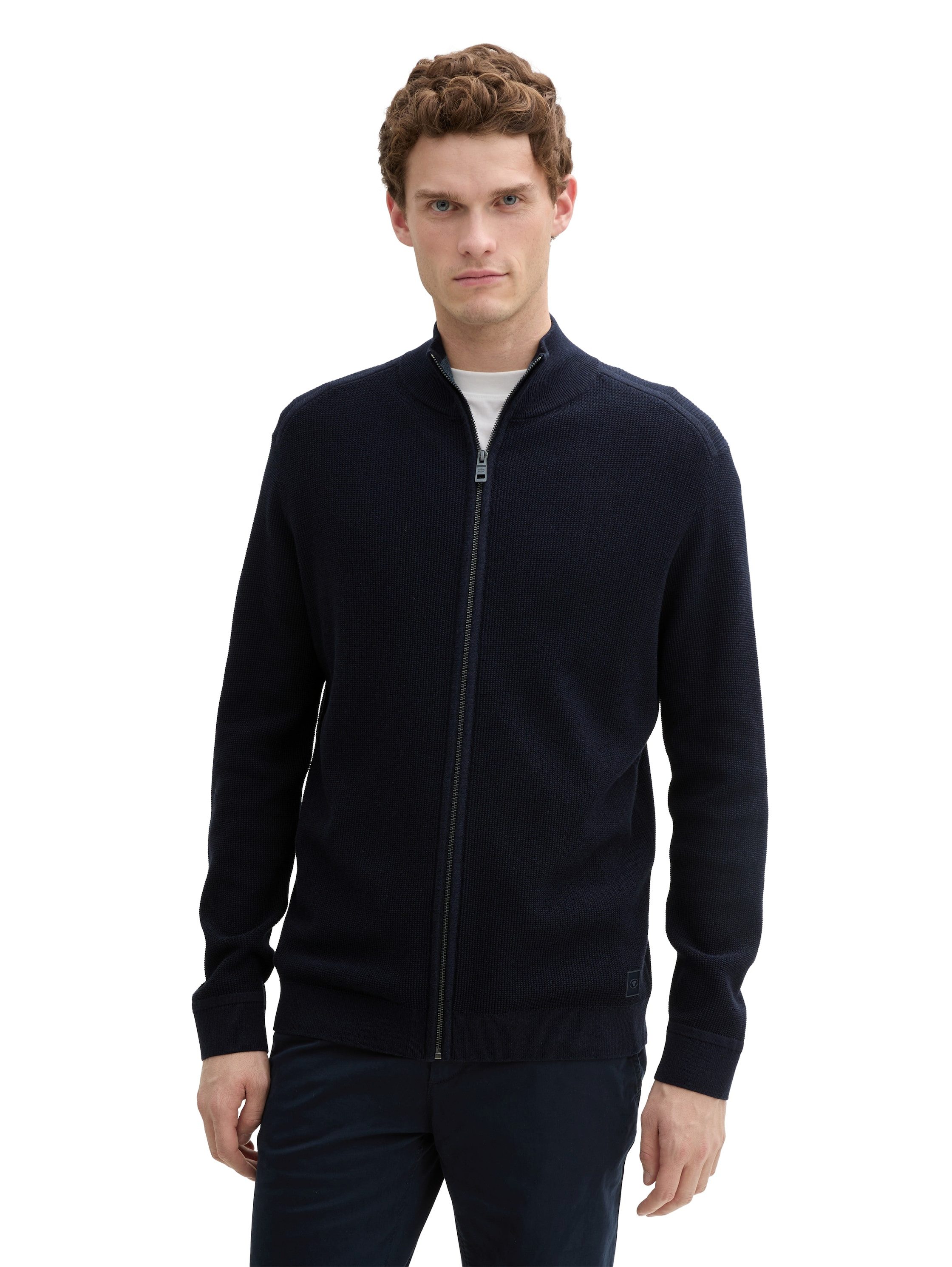 Tom Tailor Vest met geborduurd logo