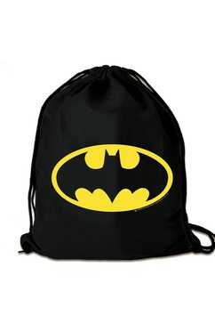 logoshirt gymtasje dc comics - batman met gelicentieerde print zwart