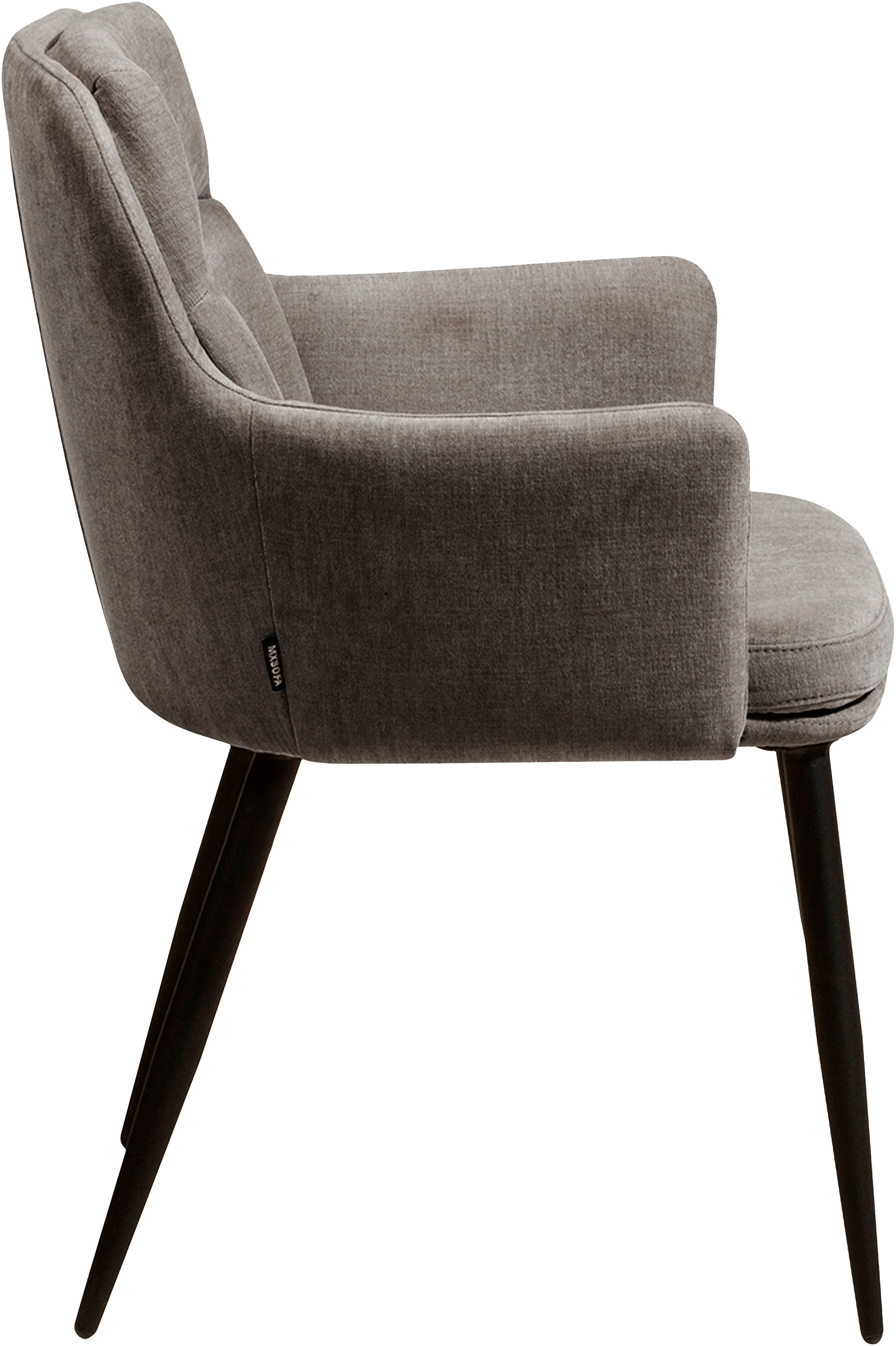 OMG Design Stoel met armleuningen DONNA Zitkuip, comfortabel gepolsterd, eetkamerstoel (set)