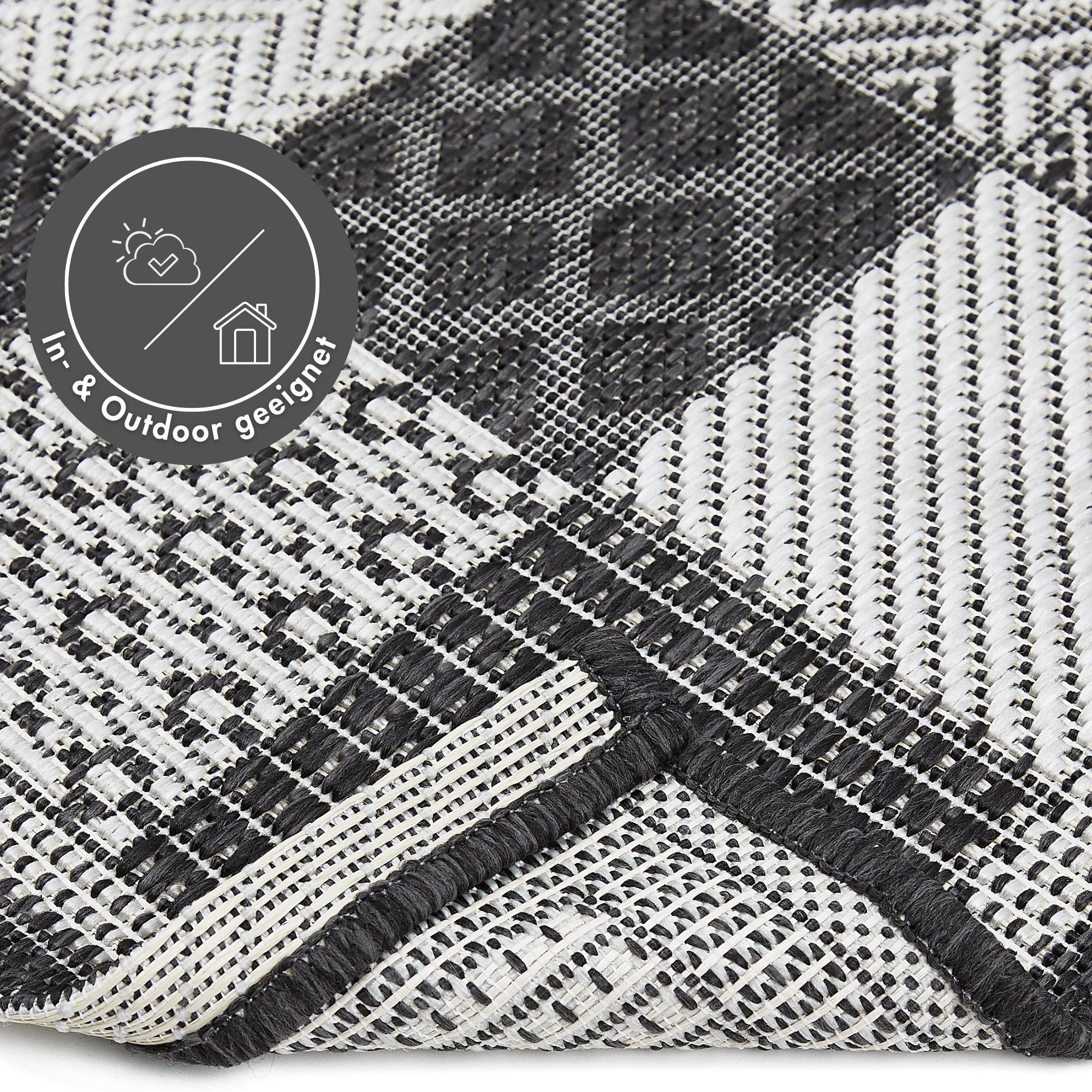 Andiamo Loper ARIZONA 2 Platweefsel, patchworkdesign, geschikt voor binnen en buiten