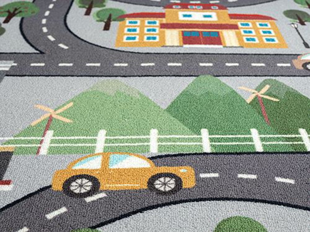 The carpet Vloerkleed Happy Life Life kinderkamer tapijt speelkleed onderhoudsvriendelijk