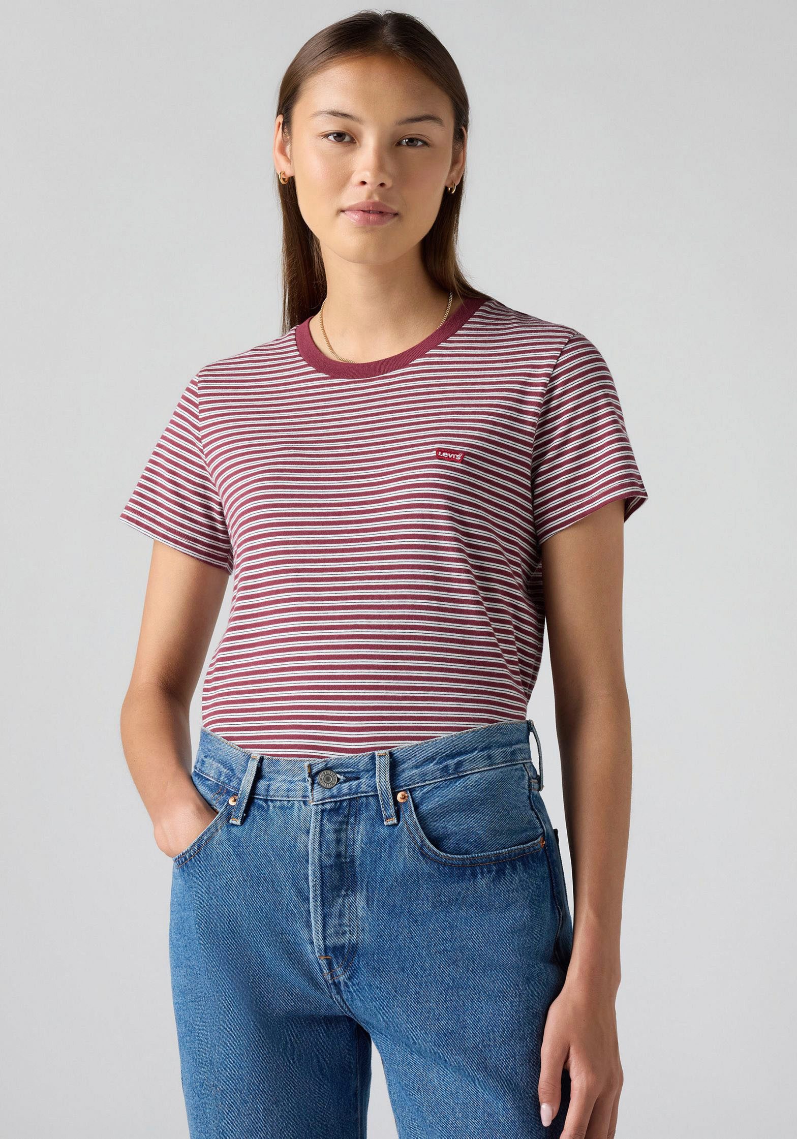 Levi's® T-shirt The Perfect Tee met klein logoborduursel