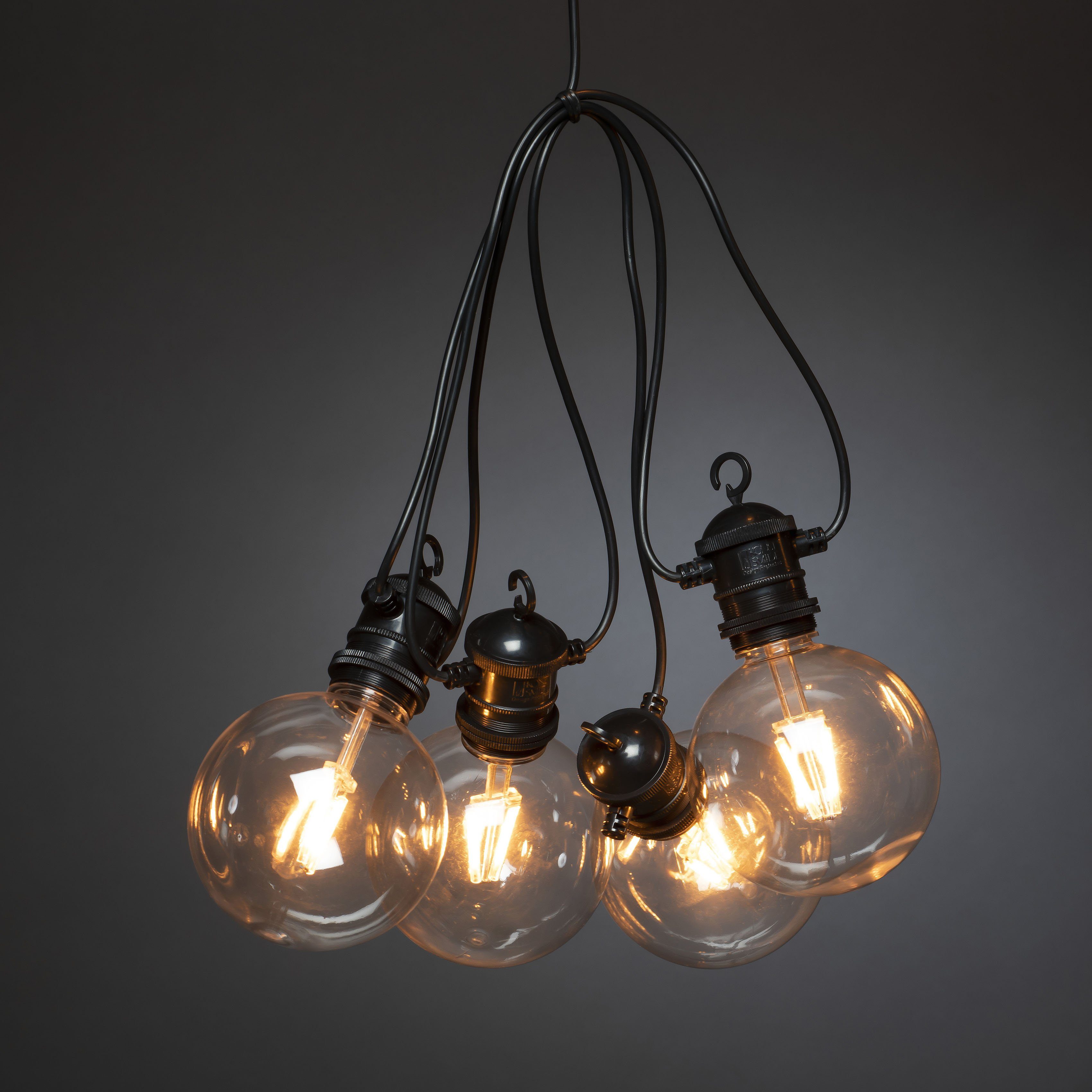 KONSTSMIDE Led-lichtsnoer Led globe biertuinverlichting uitbreiding, retrodesign (1 stuk)