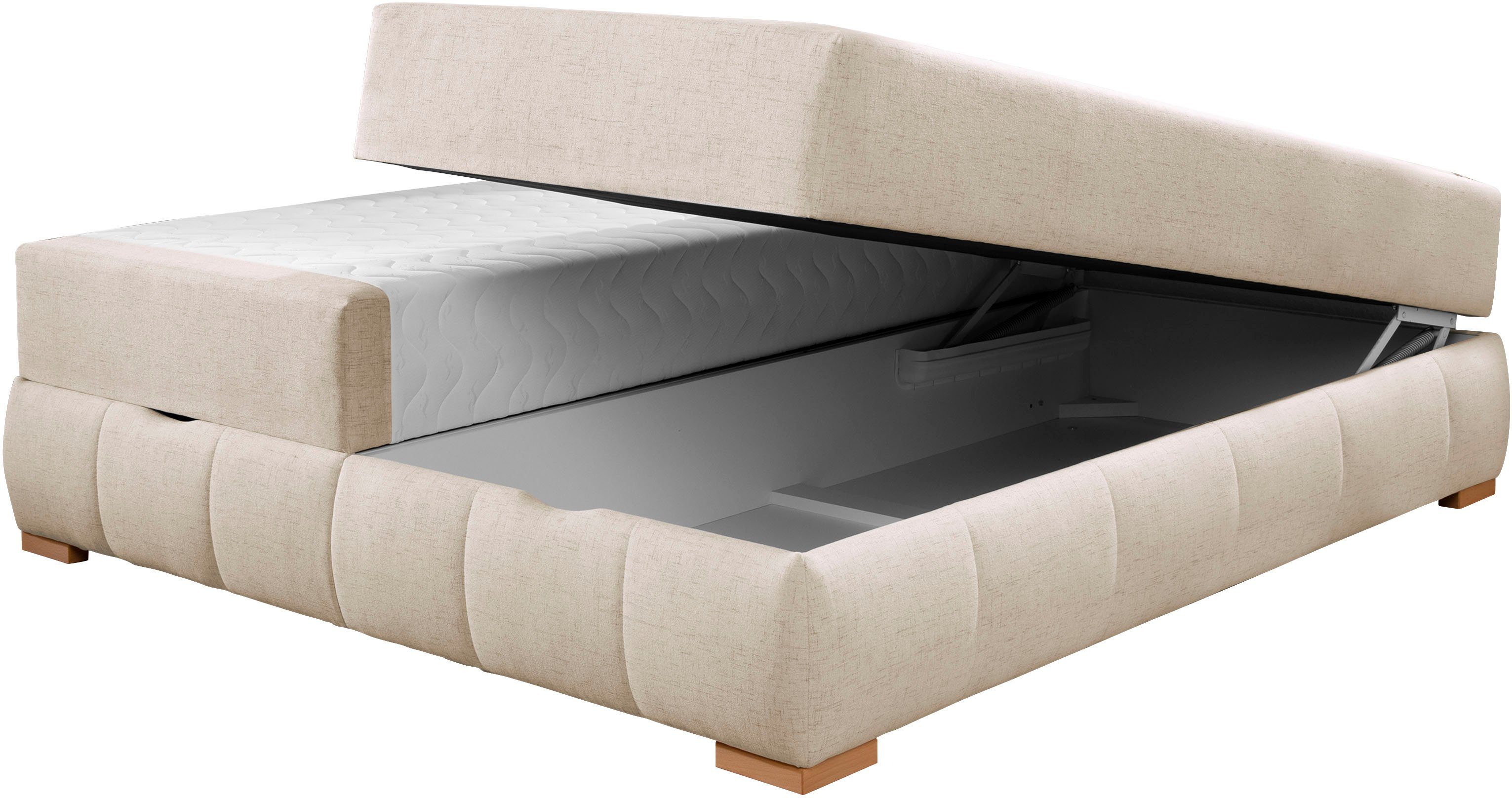 Guido Maria Kretschmer Home&Living Boxspring Wehma zonder hoofdbord, inclusief matrastopper en bedlade