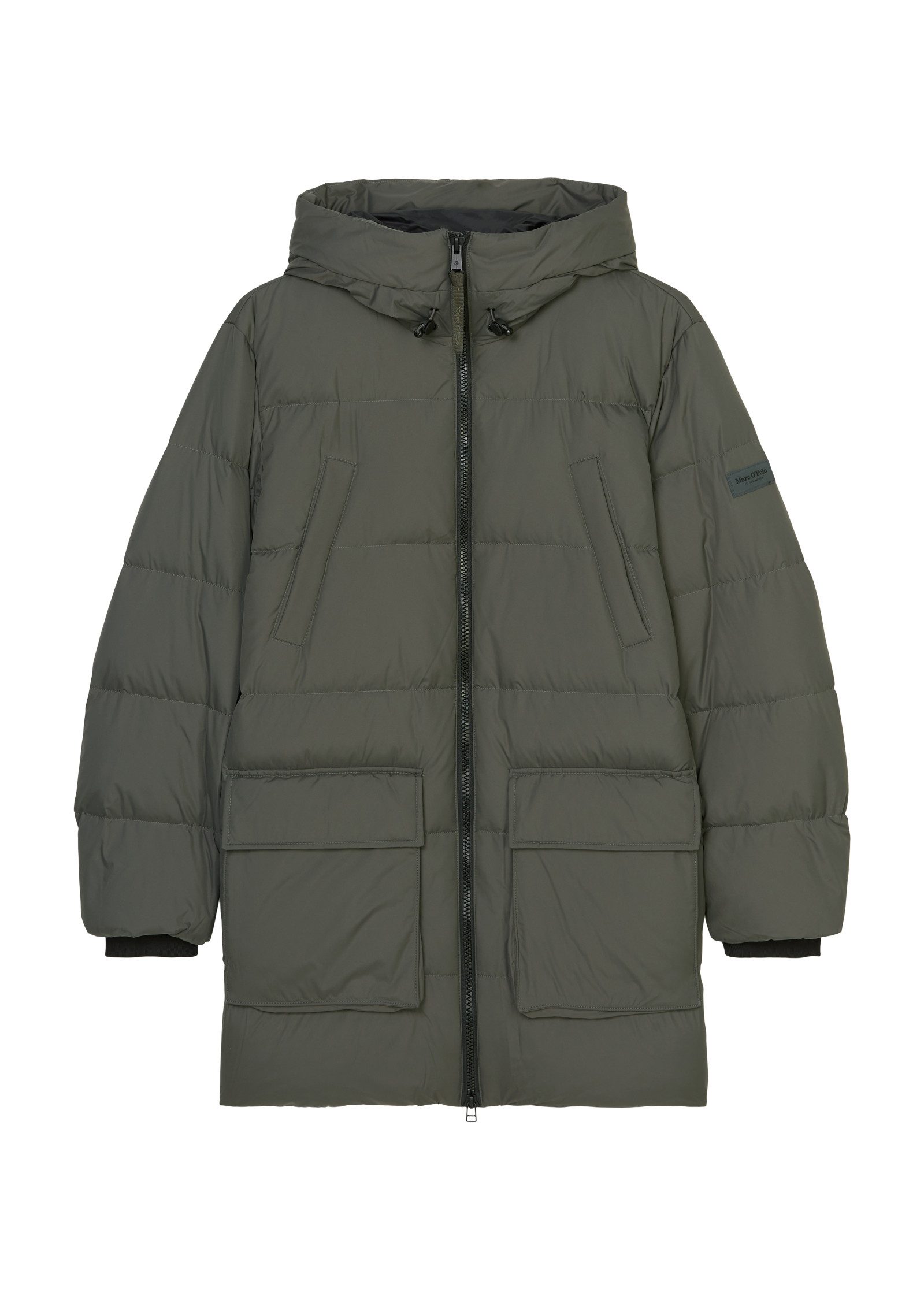 Marc O'Polo Winterjack met capuchon en veel details