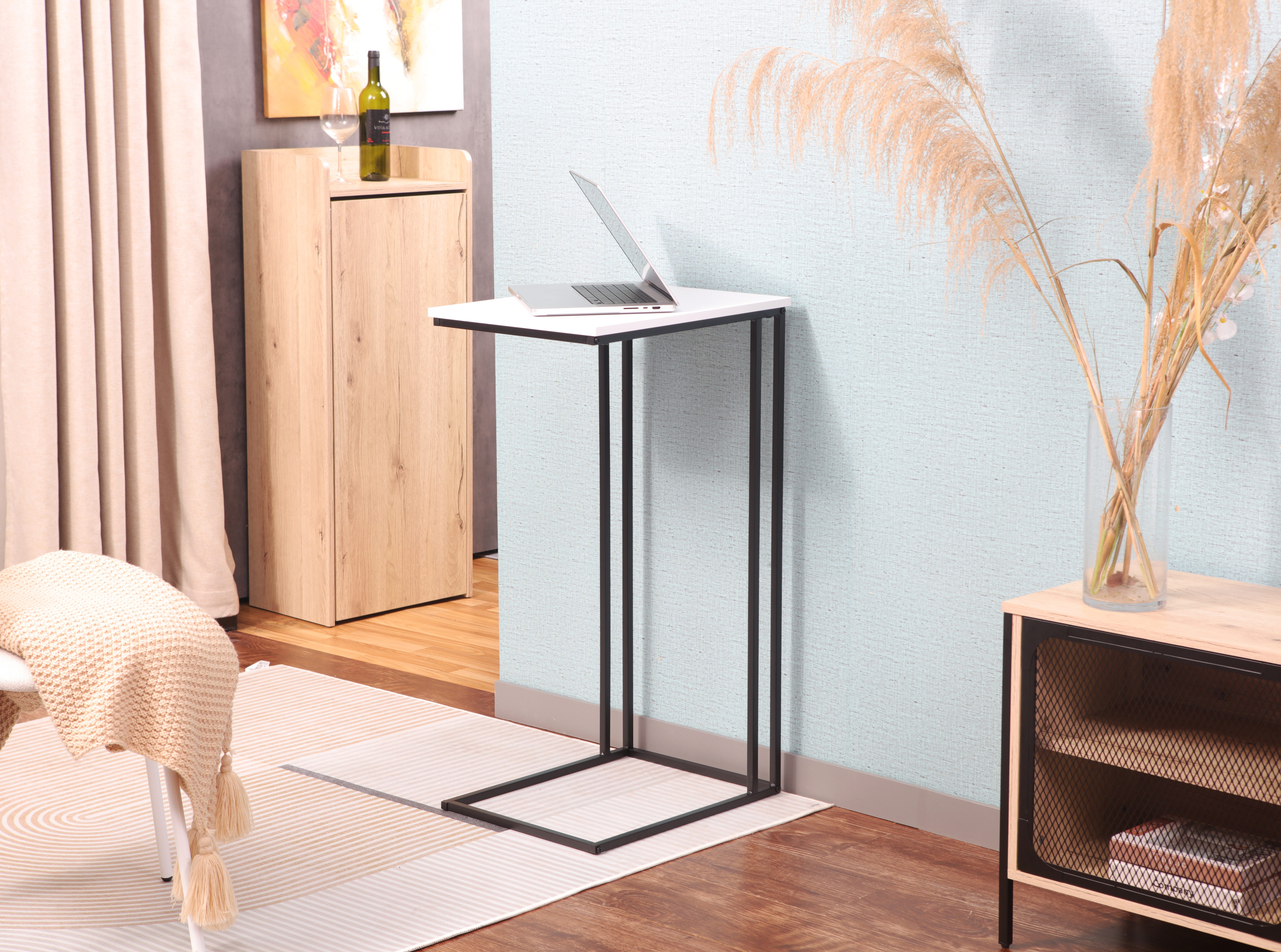 INOSIGN Bijzettafel Sterling Nachtkastje voor een boxspringbed - salontafel (B/D/H): 50/40/91 cm (1 stuk)