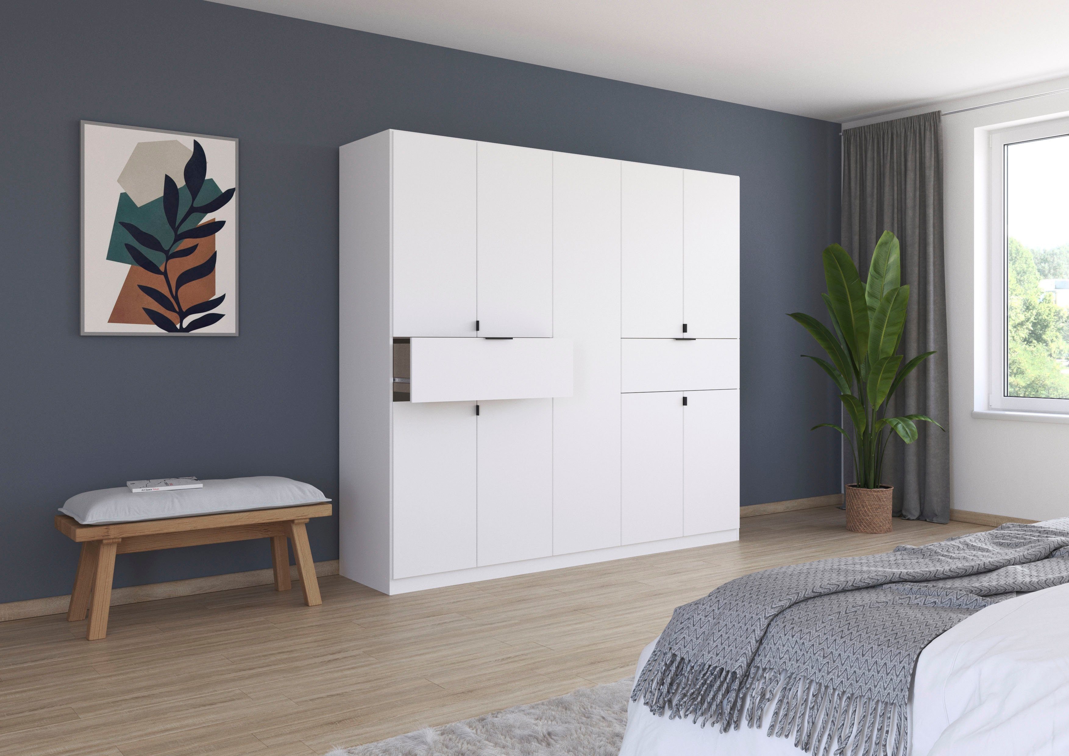 rauch Draaideurkast Kledingkast kast garderobe waskast TICAO met 2 ruime lades, veel opbergruimte made in germany