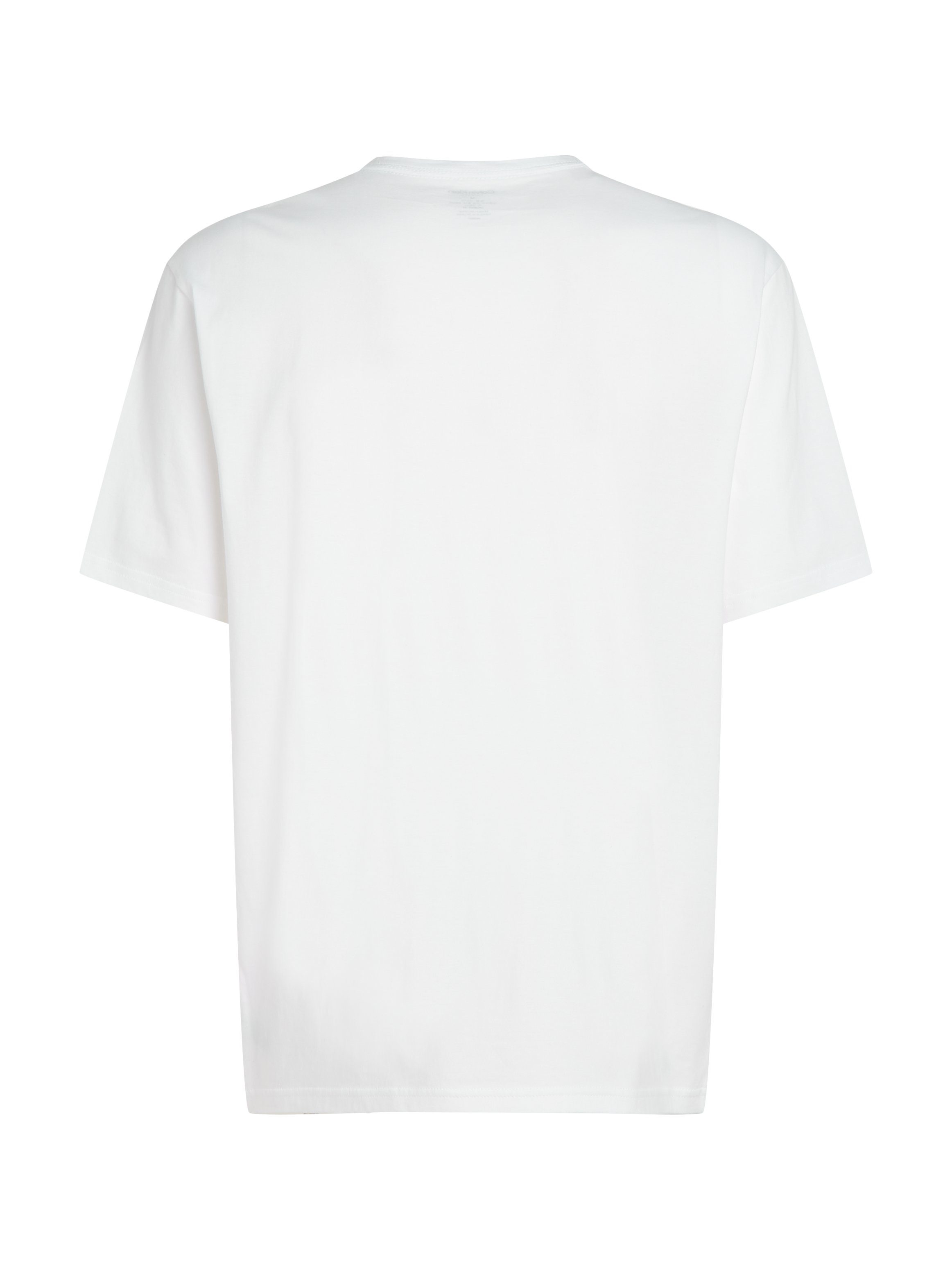 Calvin Klein T-shirt S/S CREW NECK met een logo-opschrift op borsthoogte