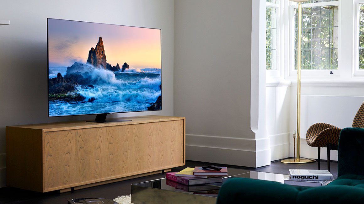 Samsung QLED-TV GQ75Q80TGT, 189 cm / 75", 4K Ultra HD, Smart TV, Quantum HDR 1500,Quantum Processor 4K,Direct Full Array