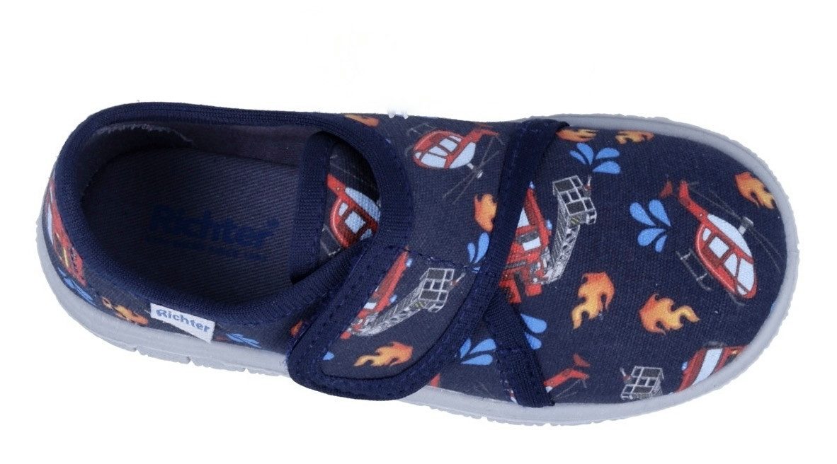 Richter Pantoffels Mailo WMS: Medium Klittenbandschoen met allover print, maat sjabloon om te downloaden