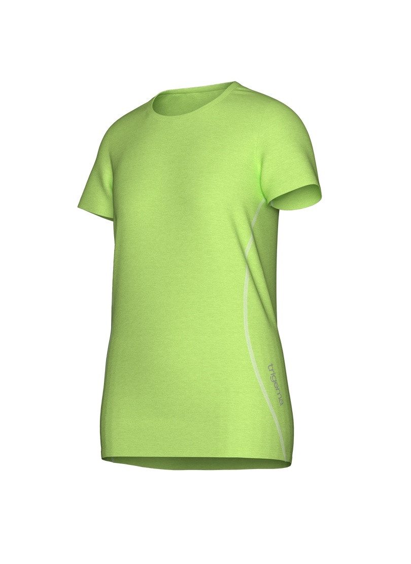 Trigema T-shirt TRIGEMA sportshirt in mêlee-look (1-delig)