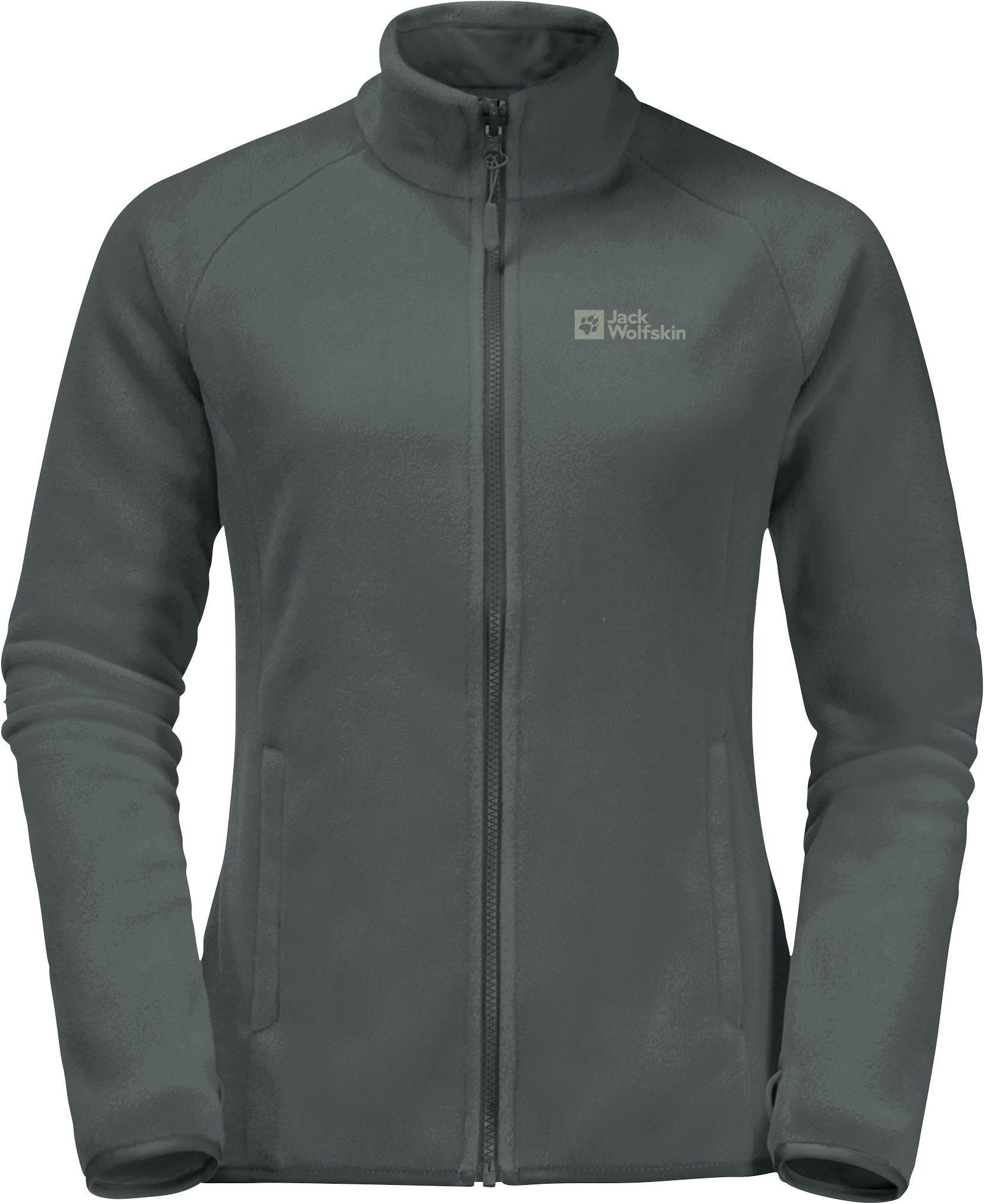 Jack Wolfskin Fleecejack MOONRISE FZ W met korte systeemrits voor wandelingen