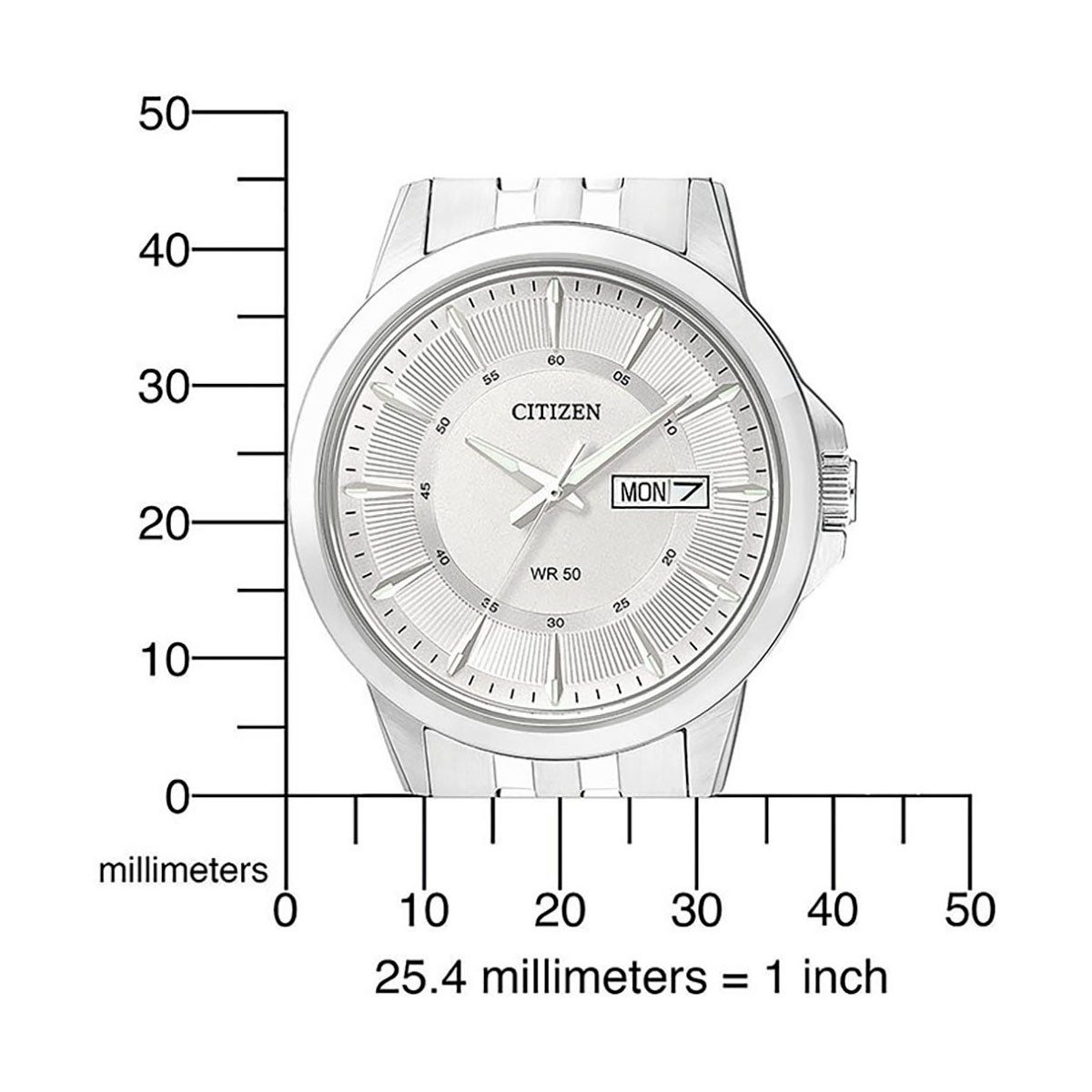 Citizen Kwartshorloge BF2011-51AE Horloge, herenhorloge, dameshorloge, roestvrijstalen band, datum