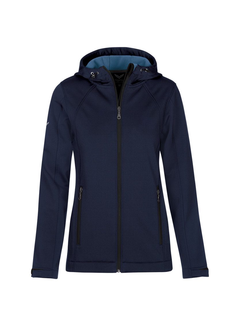 Trigema Softshell-jack TRIGEMA getailleerd Softshell-jack met capuchon (1 stuk)