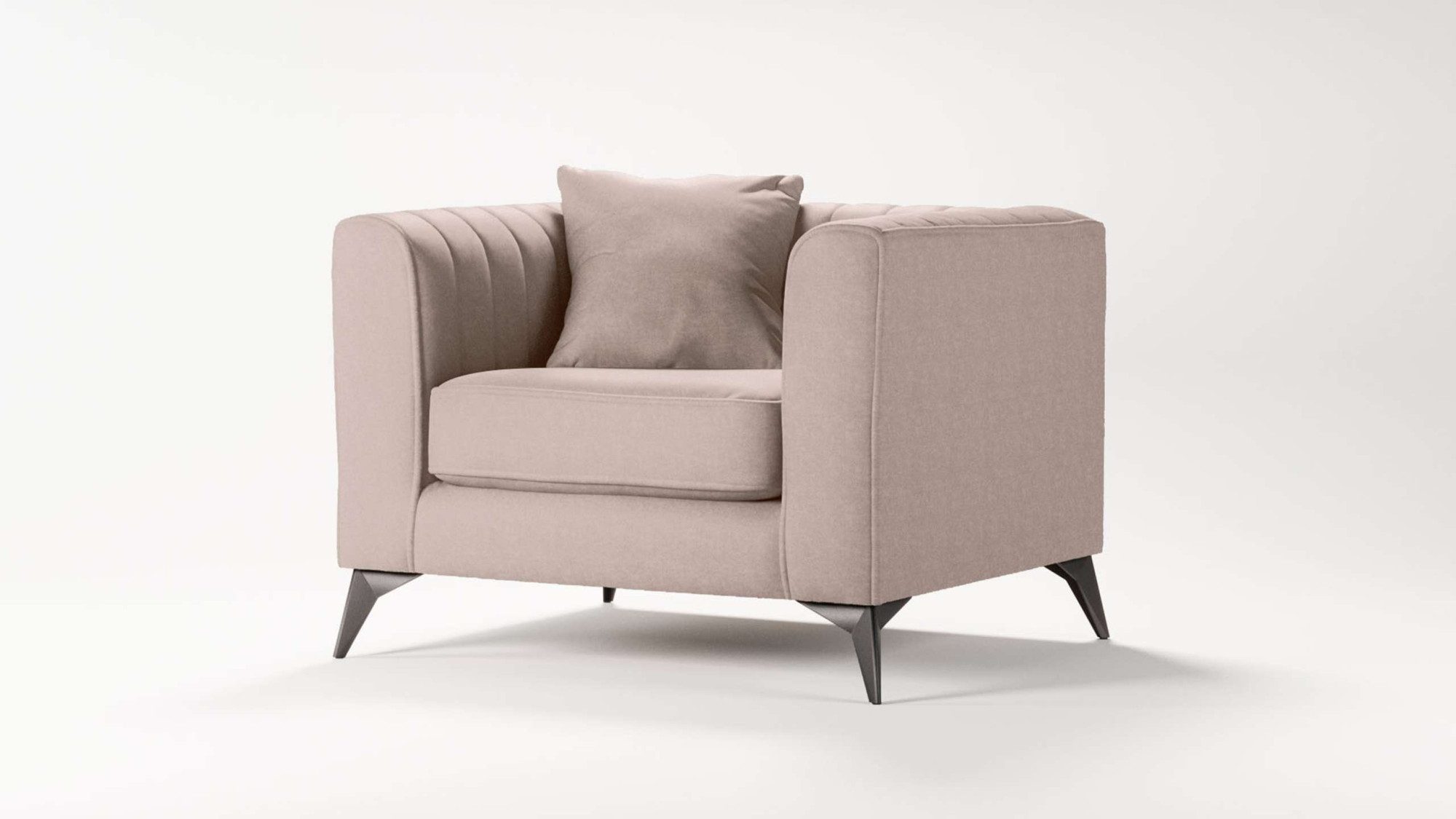 Places of Style Fauteuil MATTHEW loungestoel, afmetingen B/D/H: 99/86/74 cm