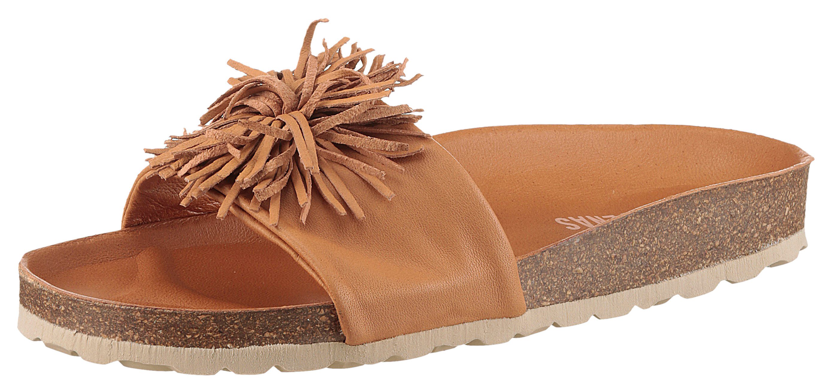 VERBENAS Slippers Reina Ecobrush zomerschoen, slippers, strand schoen voor de zomer dames sandaaltjes maat 36 bruin