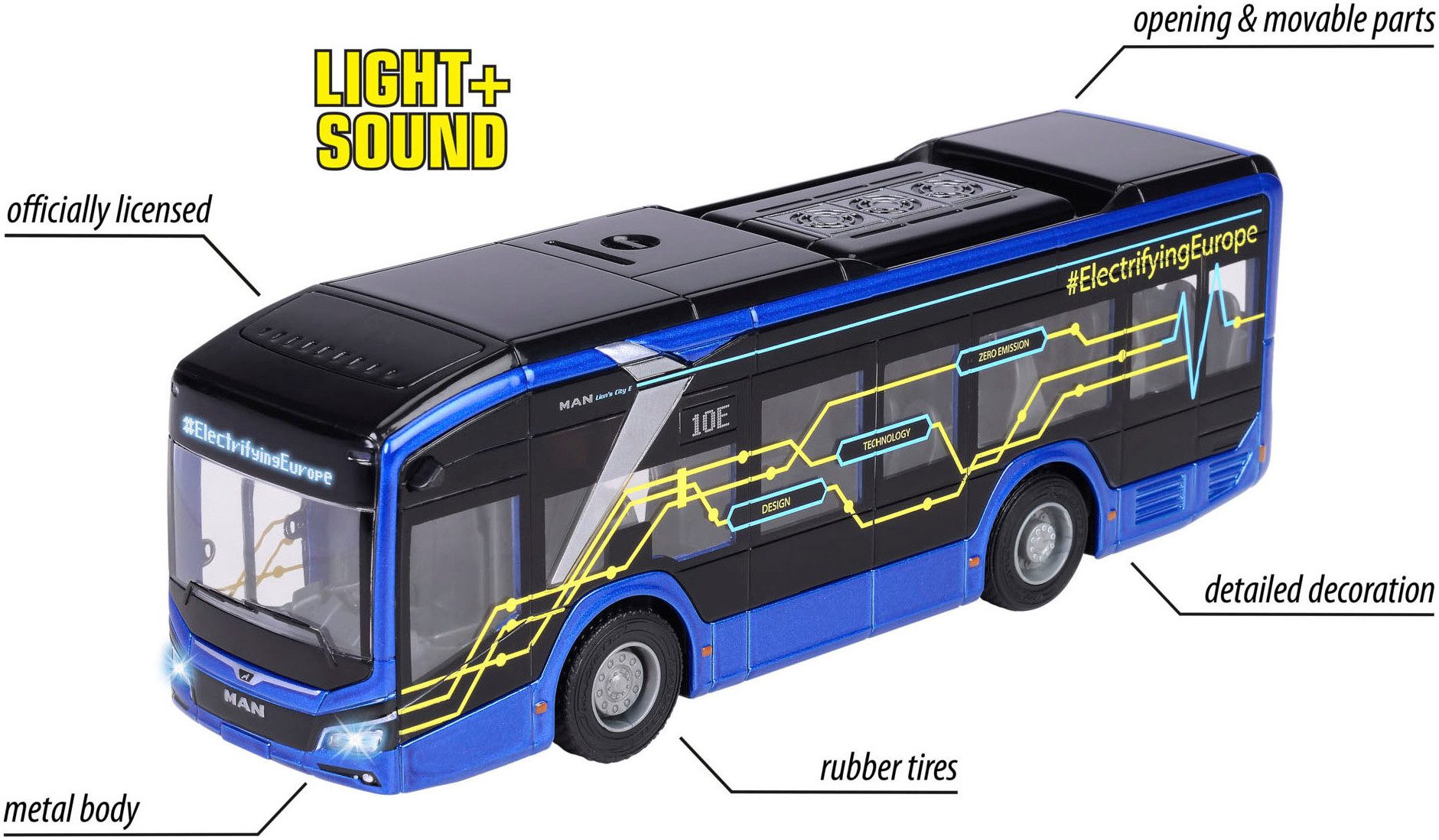 majORETTE Speelgoed-bus MAN Lion's City 10 E Bus