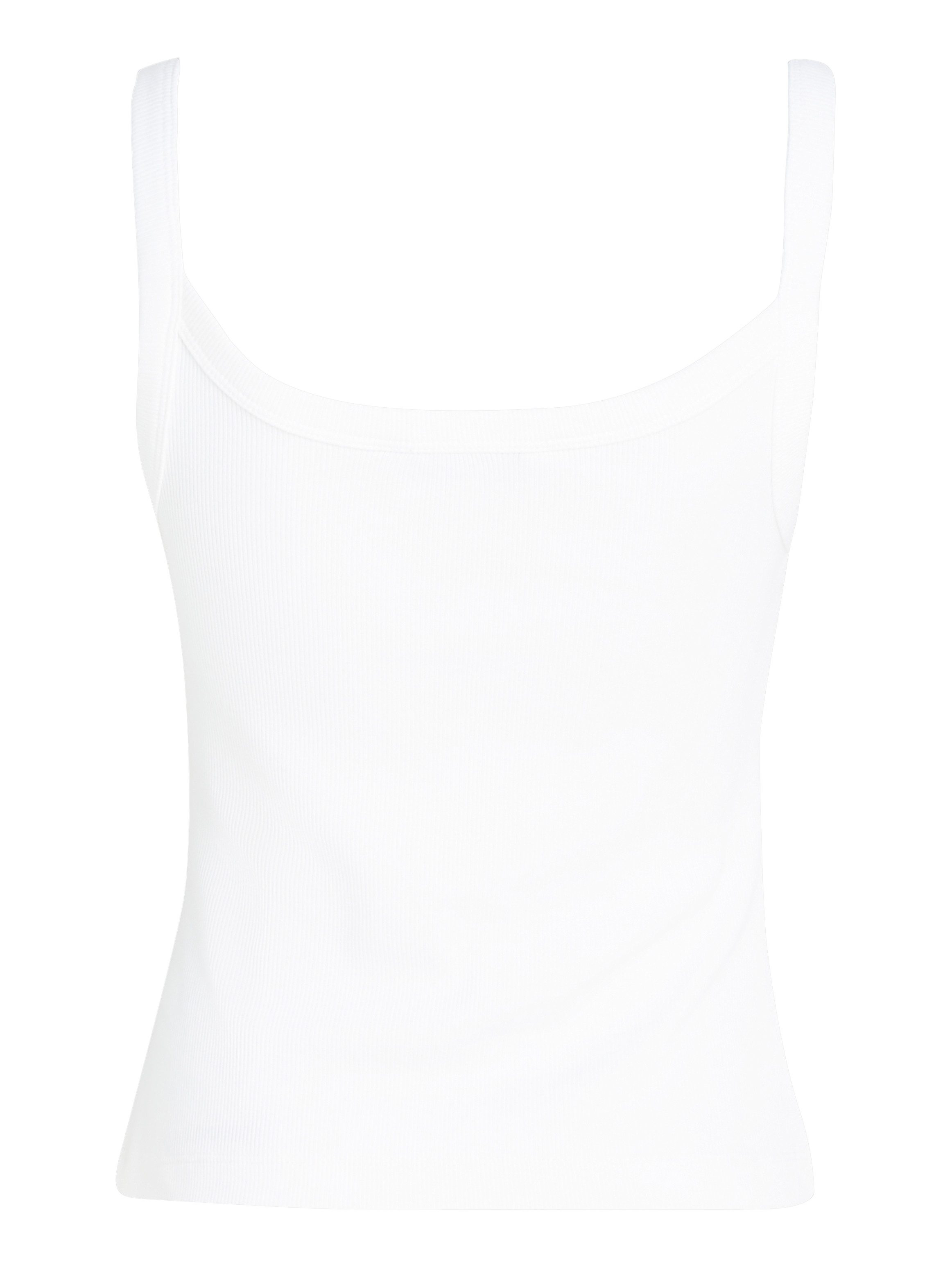 Calvin Klein Top met spaghettibandjes WOVEN LABEL RIB TANK
