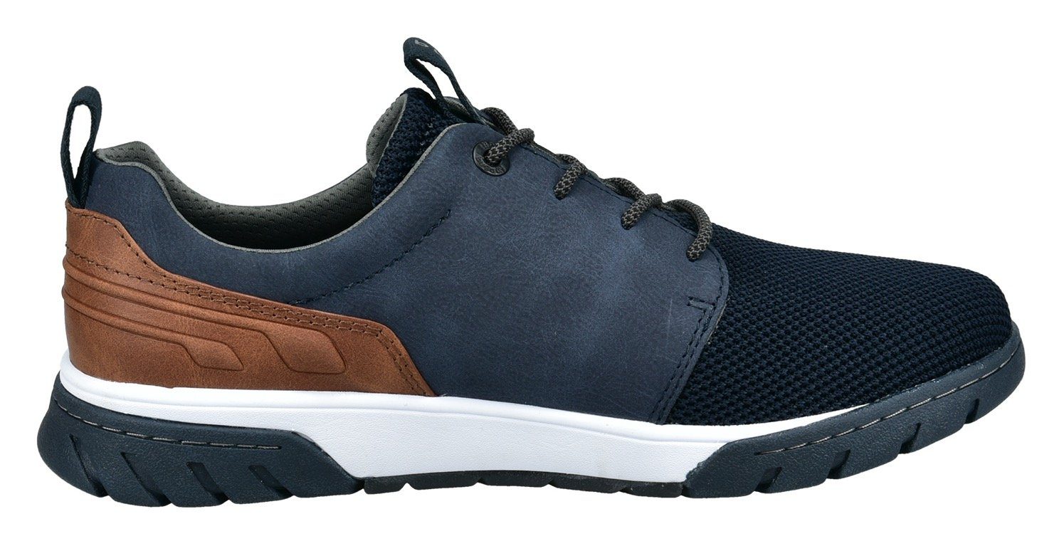 Bugatti Sneakers met label en contrastafwerking, vrijetijdsschoen, lage schoen, veterschoen