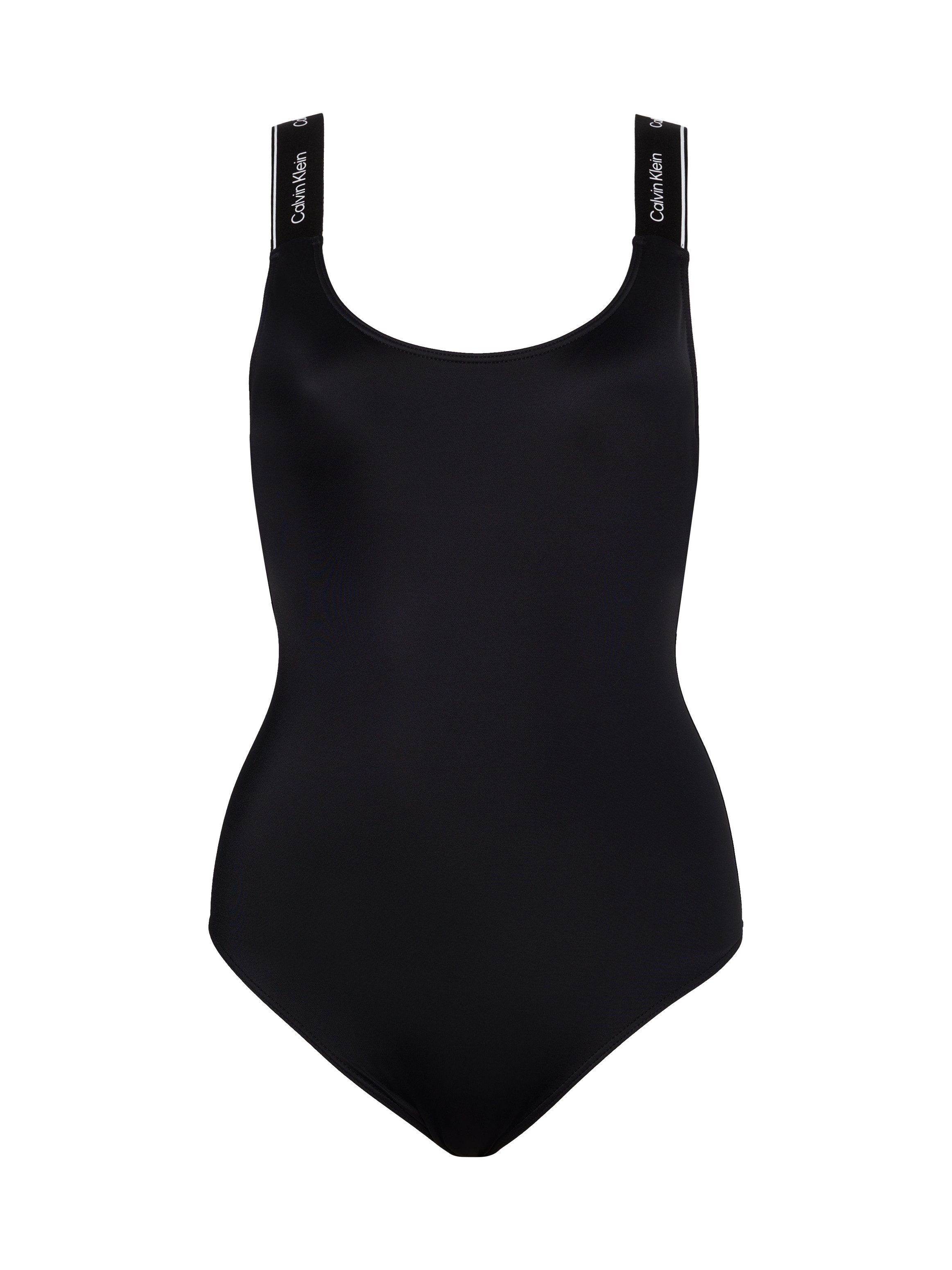 Calvin Klein Swimwear Badpak ONE PIECE-RP met logoprint op de bandjes