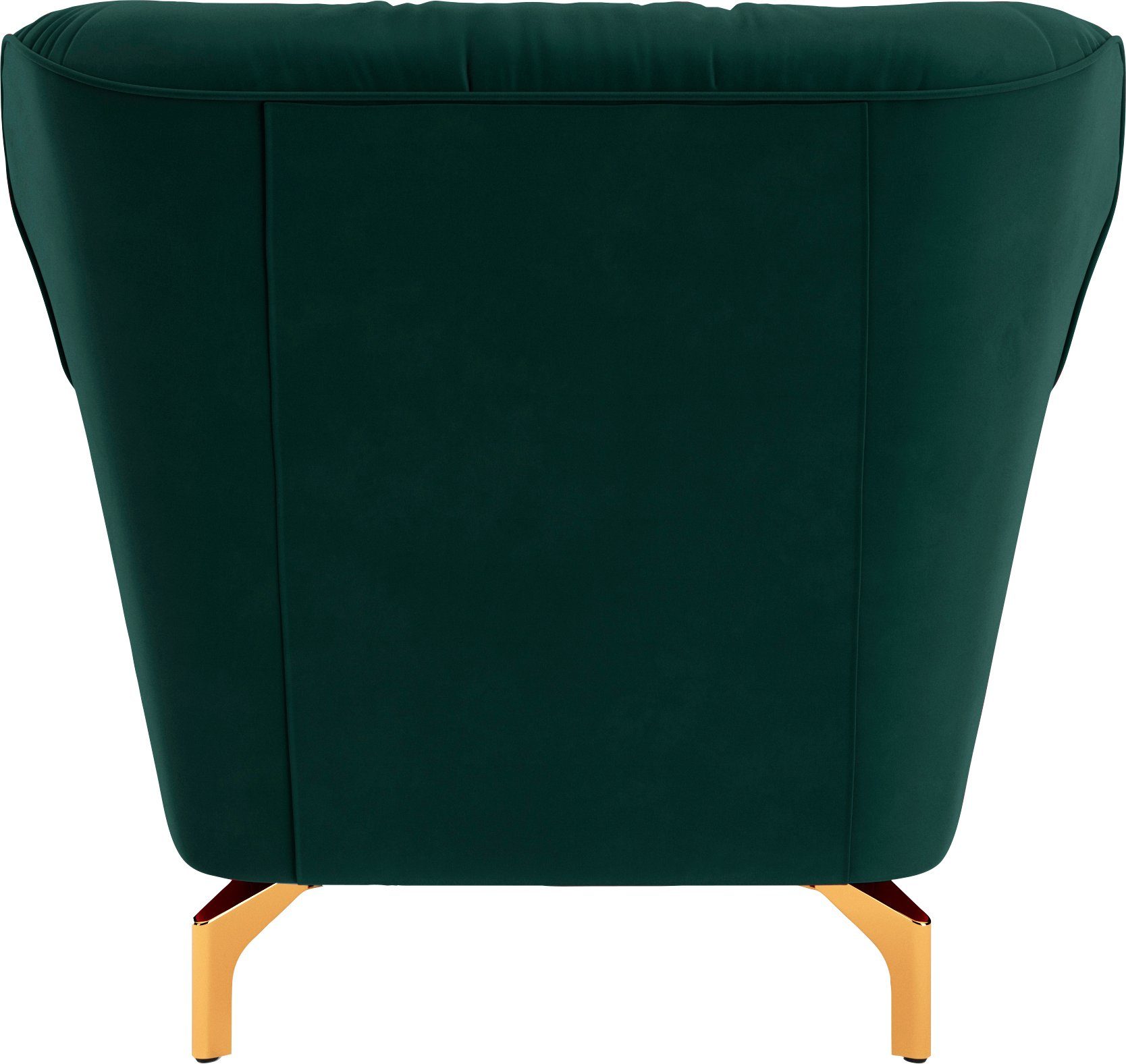 sit&more Fauteuil Orient 3 inclusief 1 sierkussen met strassteentjes, goudkleurige metalen poten