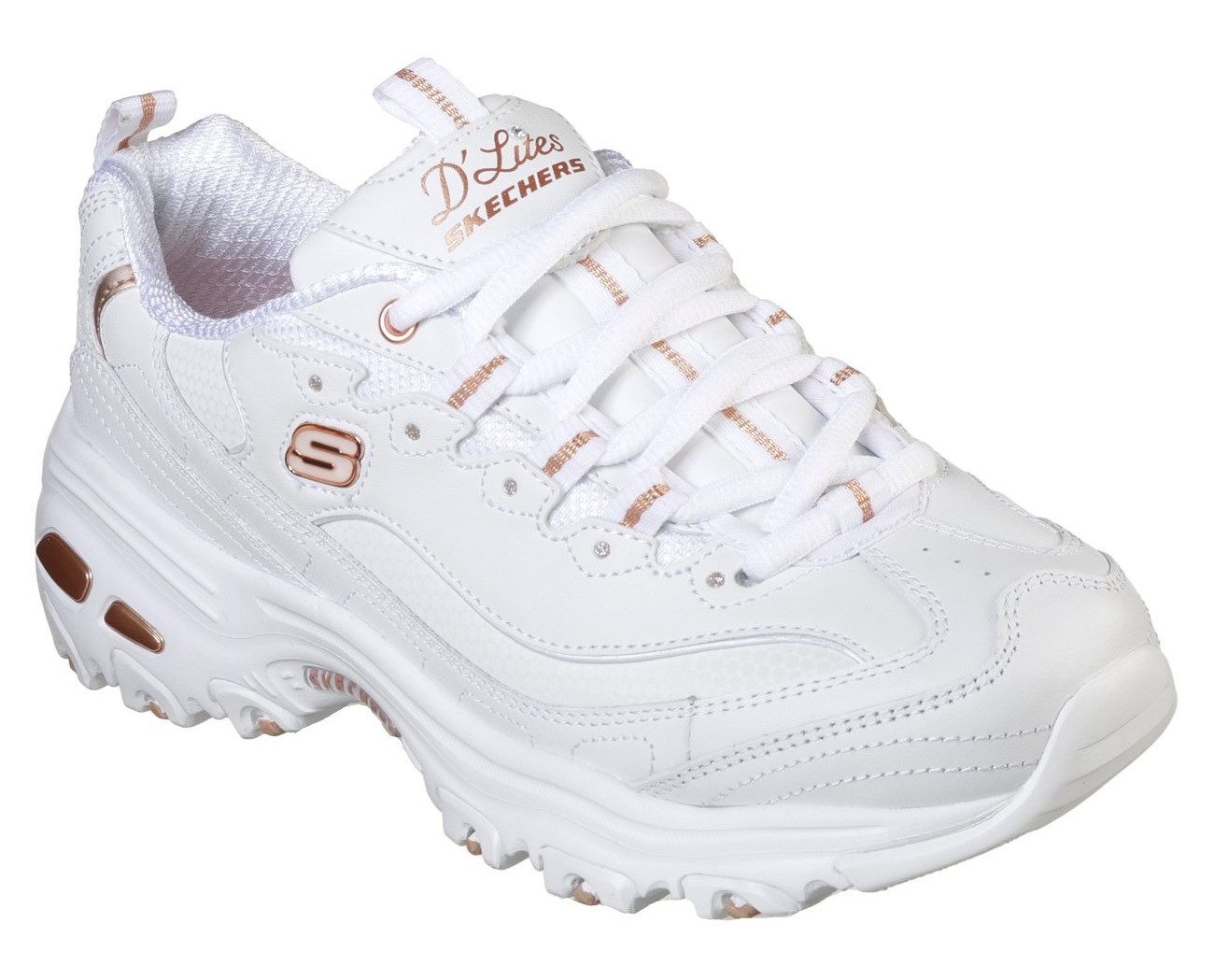 Skechers Sneakers D´Lites-Fresh Start Vrijetijdsschoen, lage schoen, veterschoen met bio-dri-uitrusting