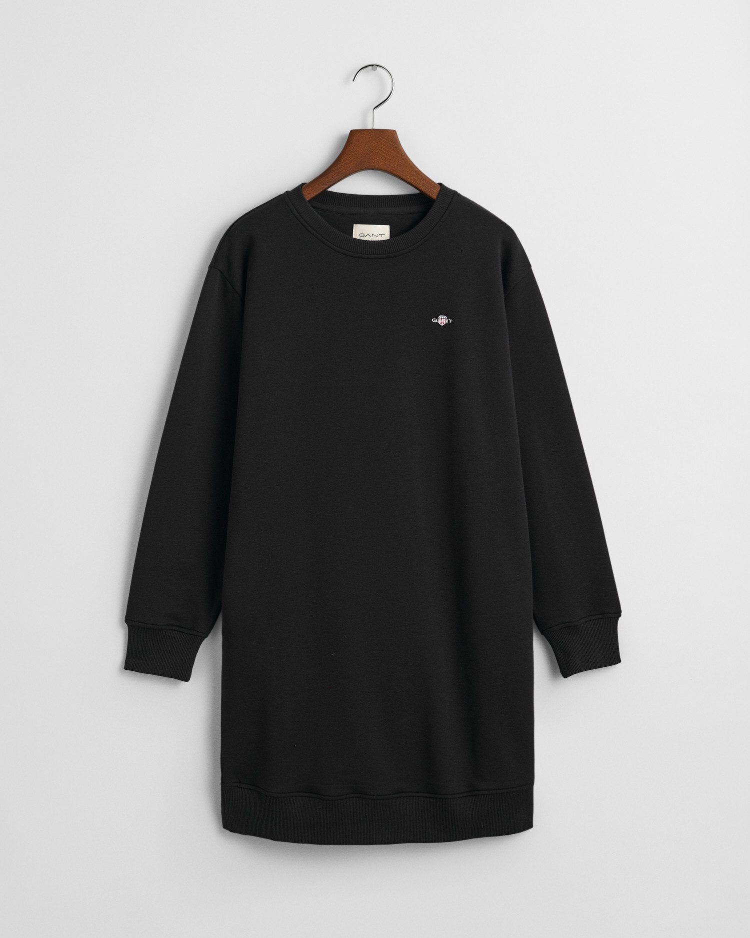Gant Sweatjurk SHIELD C-NECK SWEAT DRESS Shield sweatjurk met ronde hals