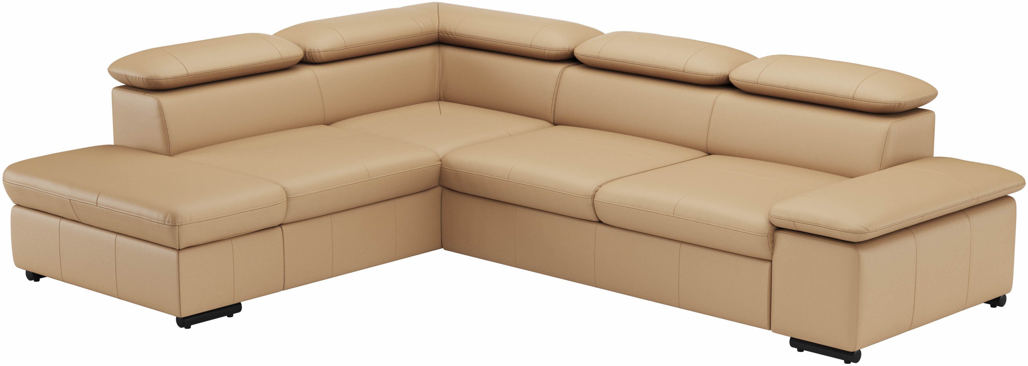 sit&more Hoekbank Alcudia L-vorm met armverstelling, optionele hoofdeindverstelling en bedfunctie