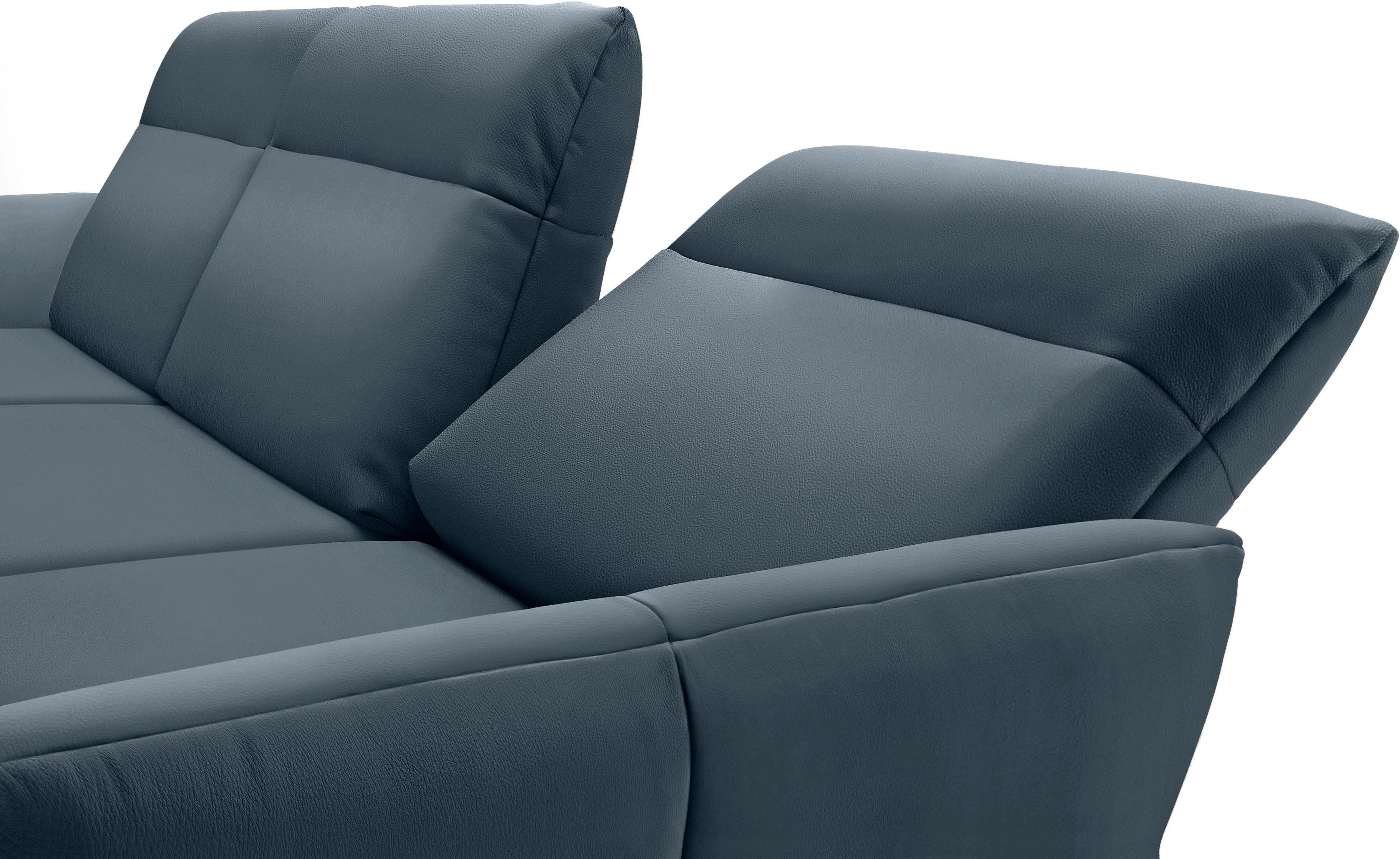 Creation BY ROLF BENZ Hoekbank Hs.460 Sokkel in eiken, onderstel in umbra grijs, breedte 338 cm