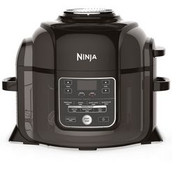 ninja multi-cooker op300eu snelkoken, hetelucht-frituren, slowcooking, grillen, bakken, stomen, 6 l inhoud zwart
