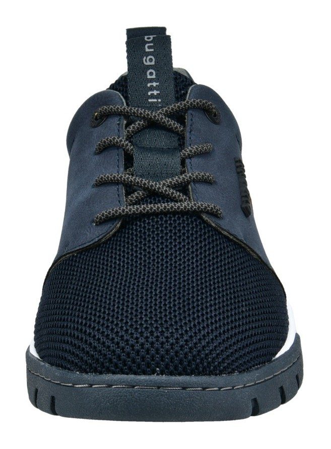 Bugatti Sneakers met label en contrastafwerking, vrijetijdsschoen, lage schoen, veterschoen