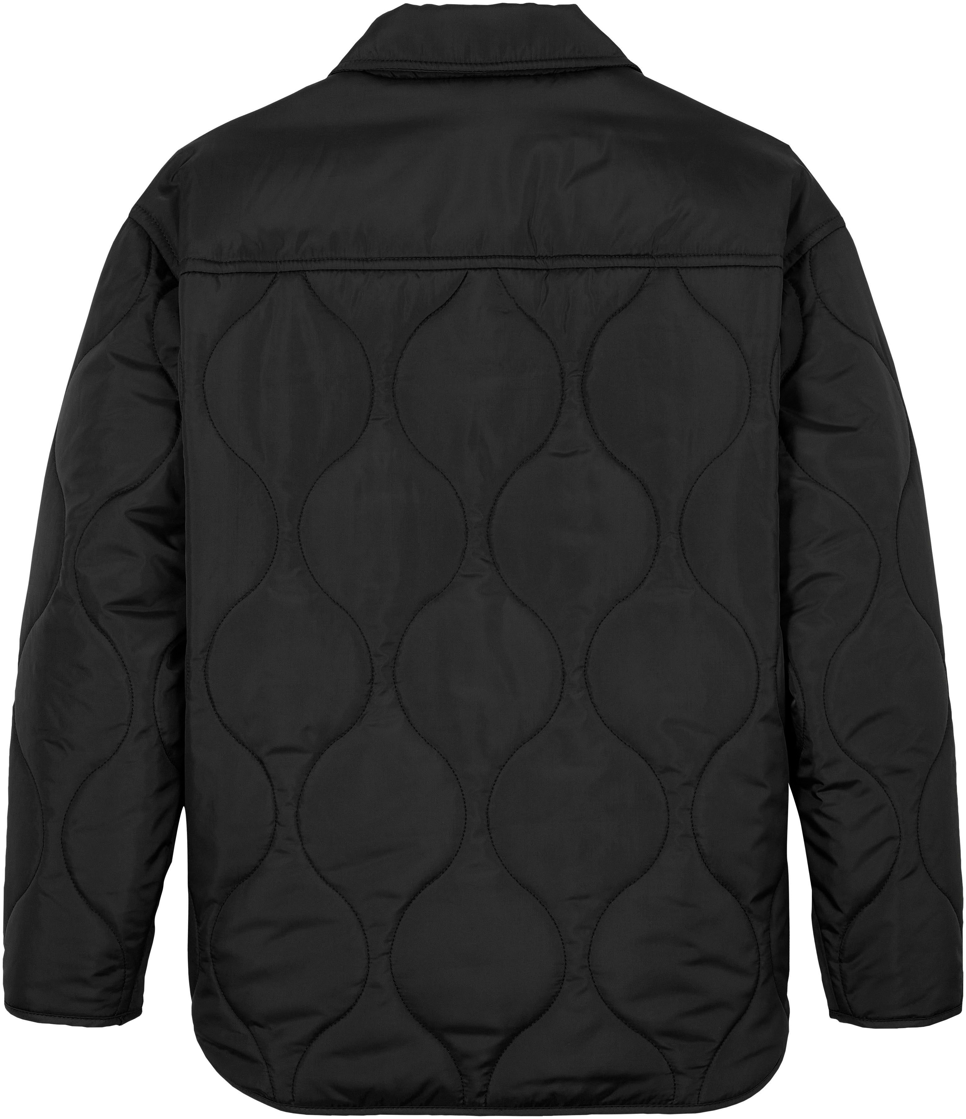 Calvin Klein Gewatteerde jas QUILTED OVERSHIRT voor kinderen tot 16 jaar met logo-opdruk