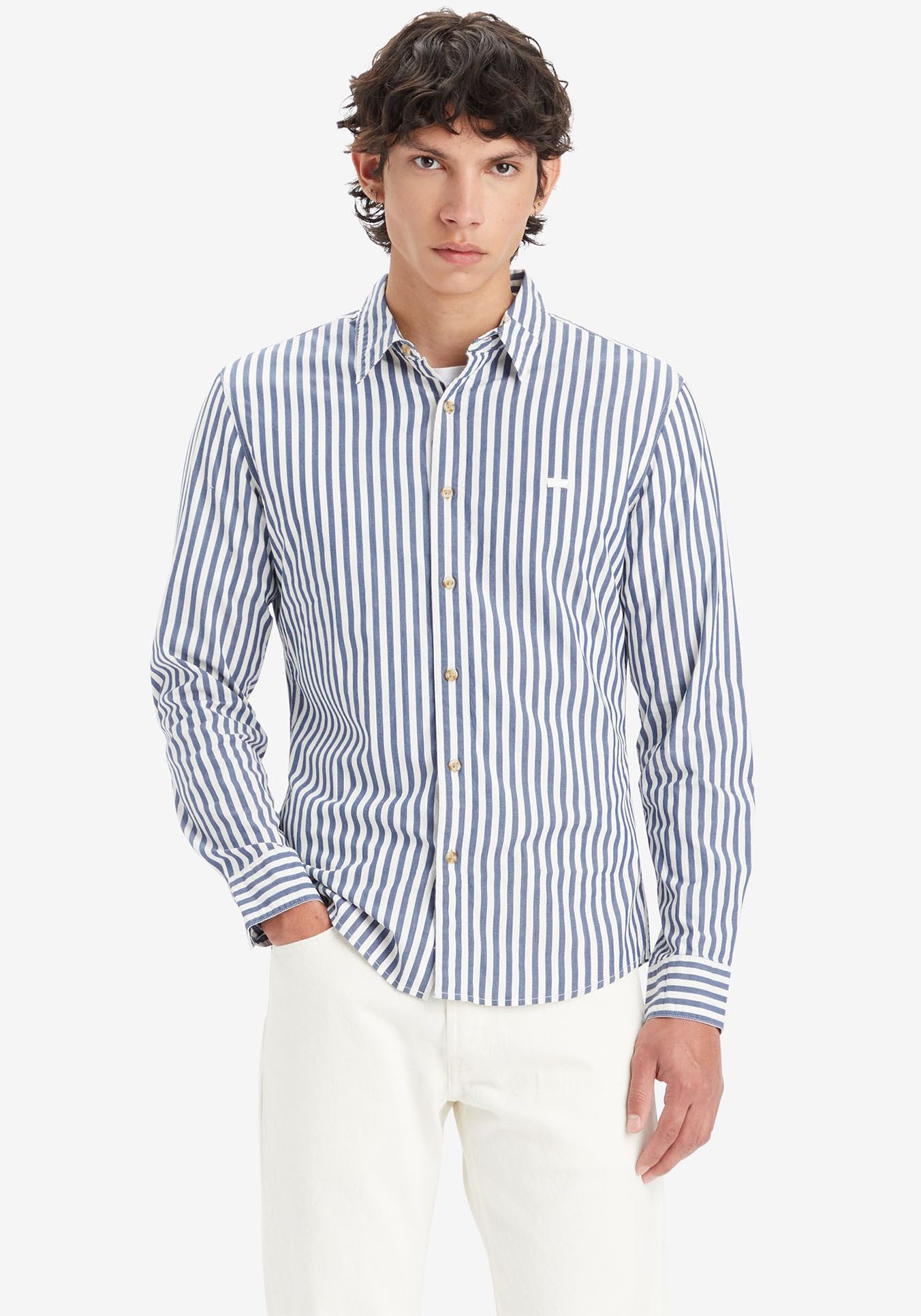 Levi's® Overhemd met lange mouwen BATTERY HM SHIRT van katoen, met logoborduurwerk