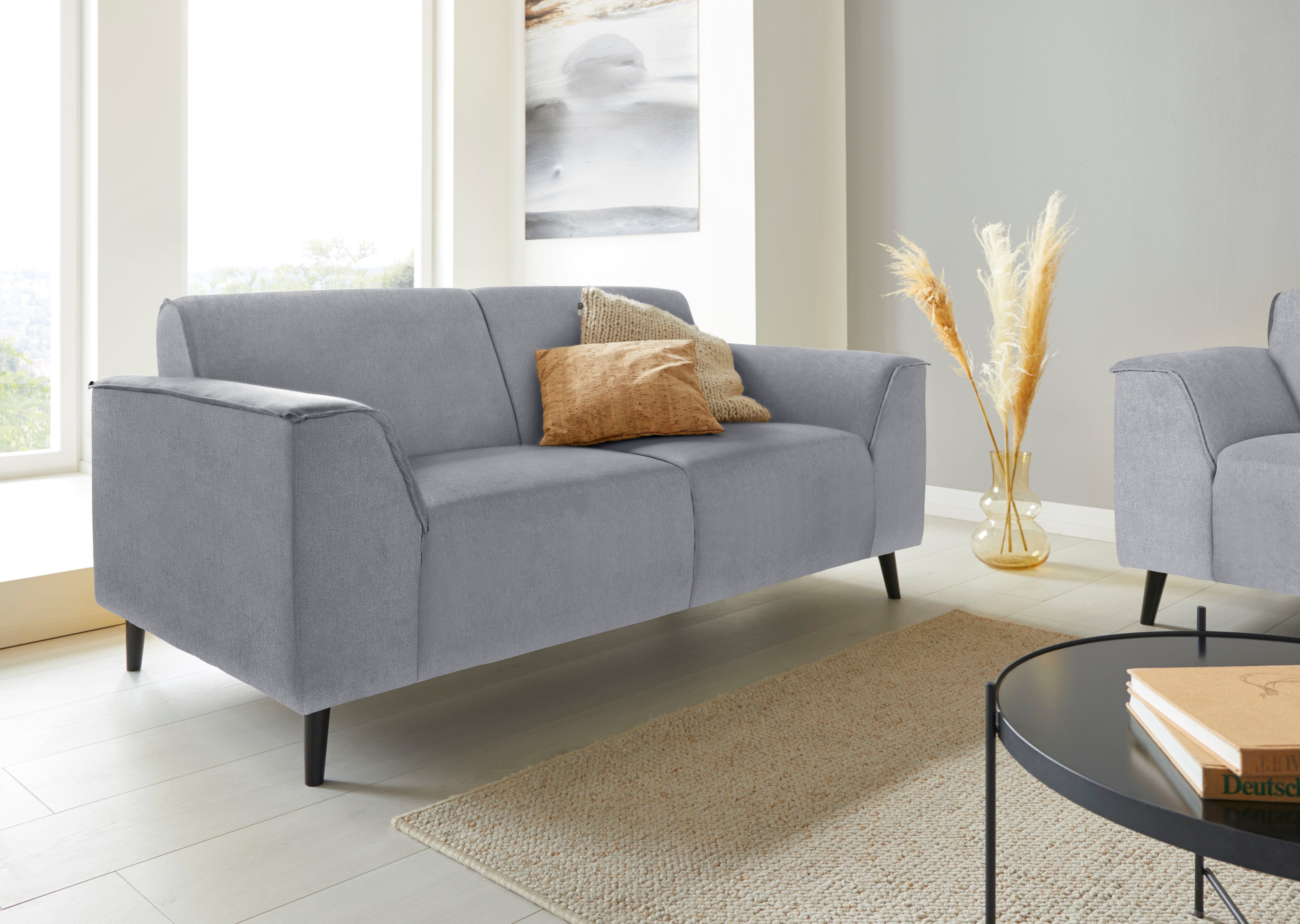 DOMO collection 2-zitsbank Amora moderne vormtaal, geweldige afwerkingsdetails, comfortabel