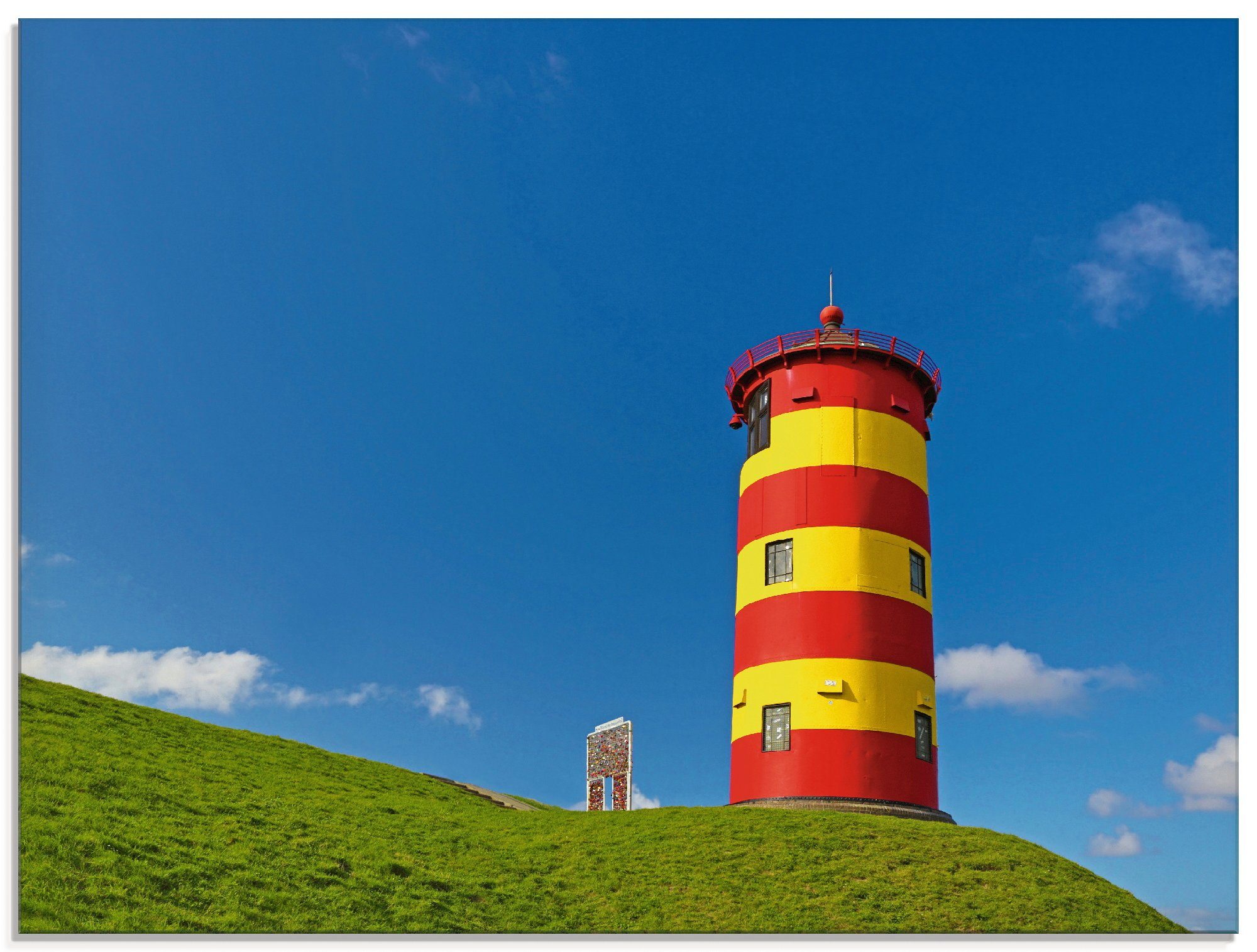 Artland Print op glas Vuurtoren van Pilsum in verschillende maten